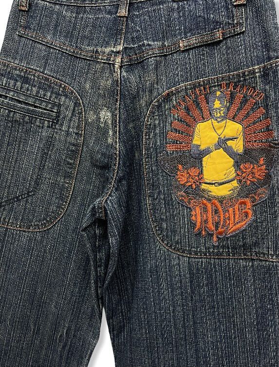 Makaveli Vintage Makaveli Tupac Shakur Embroidery Baggy Denim Size US 30 / EU 46 - 3 Thumbnail