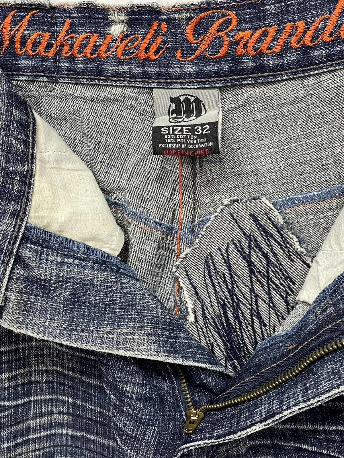 Makaveli Vintage Makaveli Tupac Shakur Embroidery Baggy Denim Size US 30 / EU 46 - 10 Thumbnail