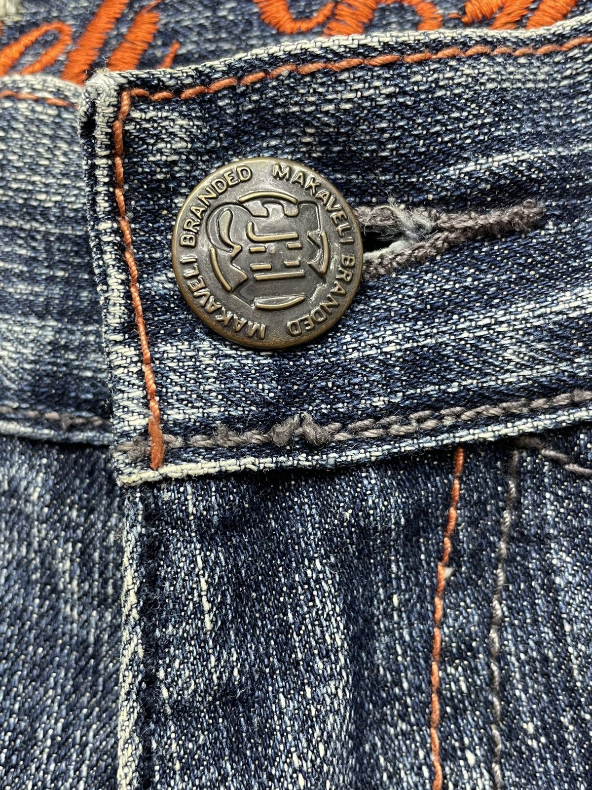 Makaveli Vintage Makaveli Tupac Shakur Embroidery Baggy Denim Size US 30 / EU 46 - 8 Thumbnail