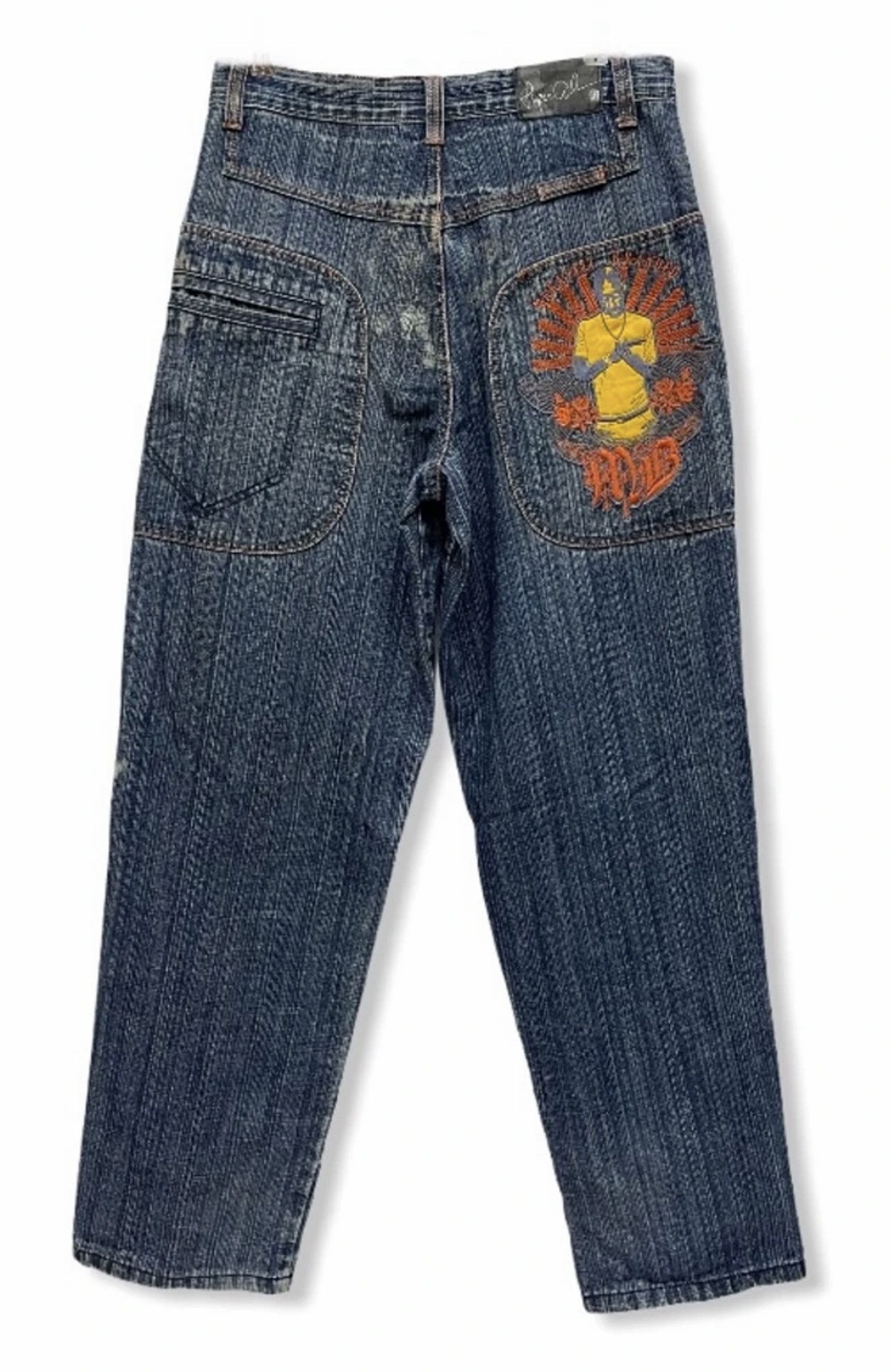Makaveli Vintage Makaveli Tupac Shakur Embroidery Baggy Denim Size US 30 / EU 46 - 2 Thumbnail