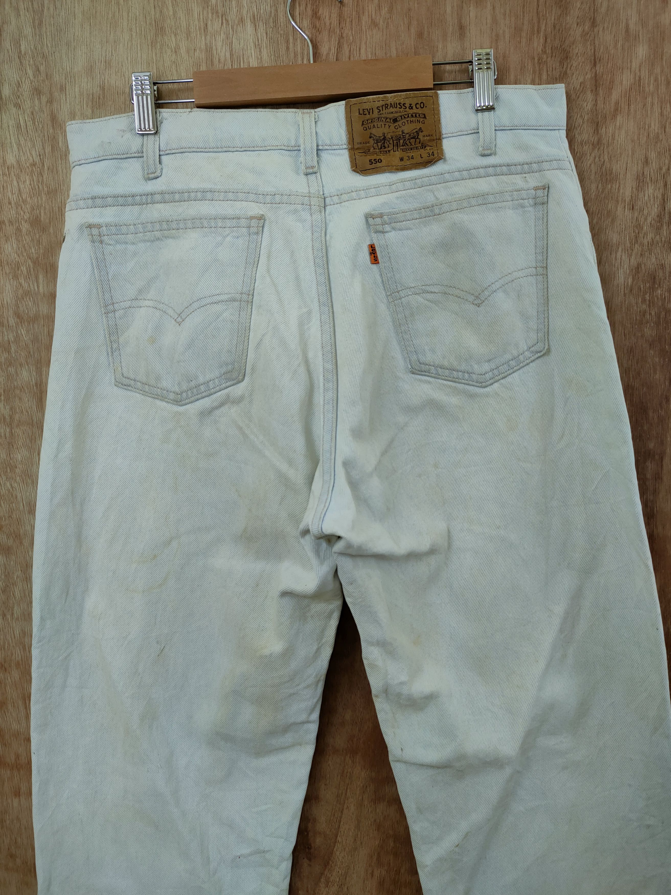 Levi's D 550 levis orange tab vintage dirty ripped denim #46-820 Size US 34 / EU 50 - 7 Thumbnail