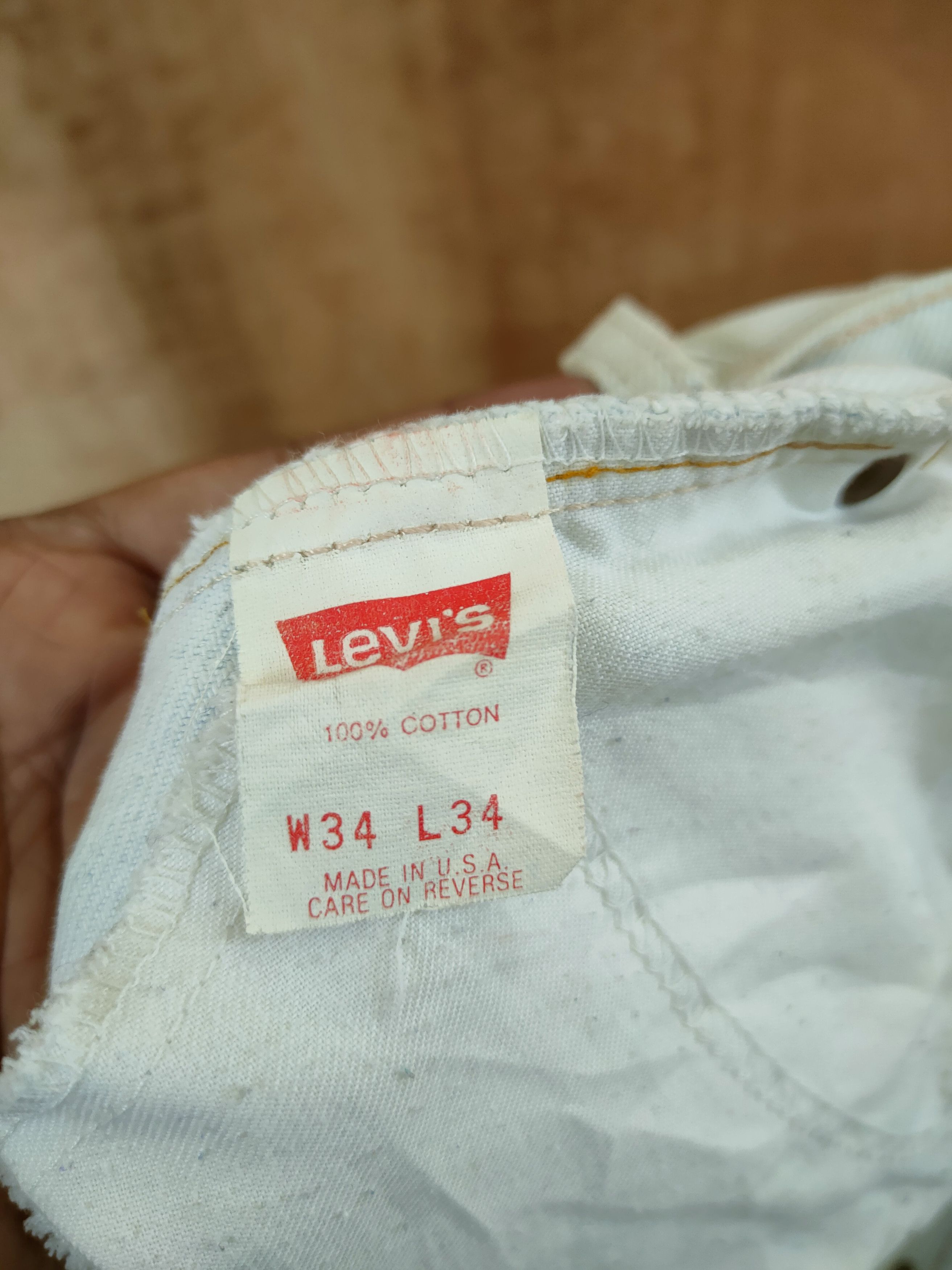 Levi's D 550 levis orange tab vintage dirty ripped denim #46-820 Size US 34 / EU 50 - 10 Thumbnail