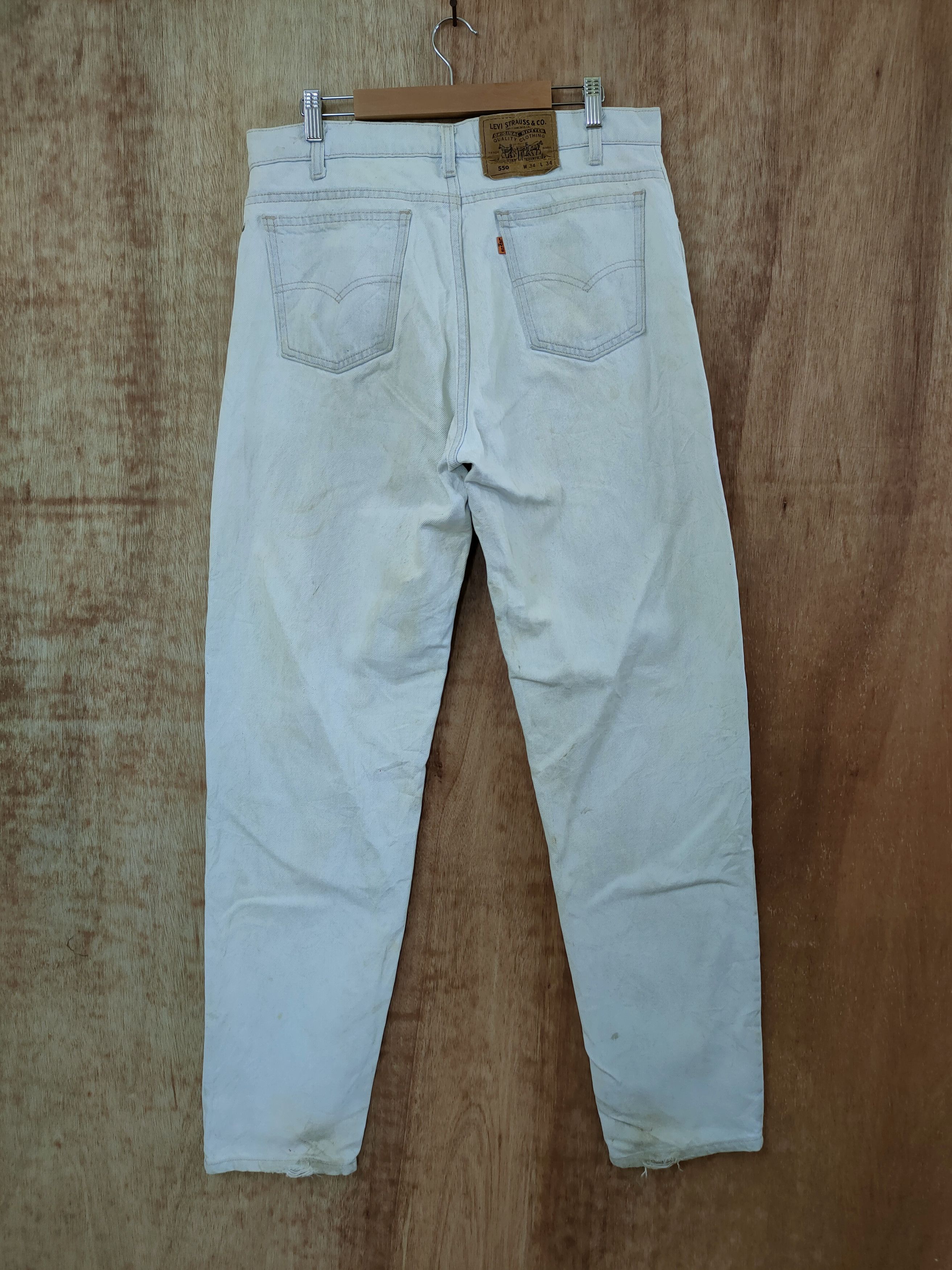 Levi's D 550 levis orange tab vintage dirty ripped denim #46-820 Size US 34 / EU 50 - 5 Thumbnail