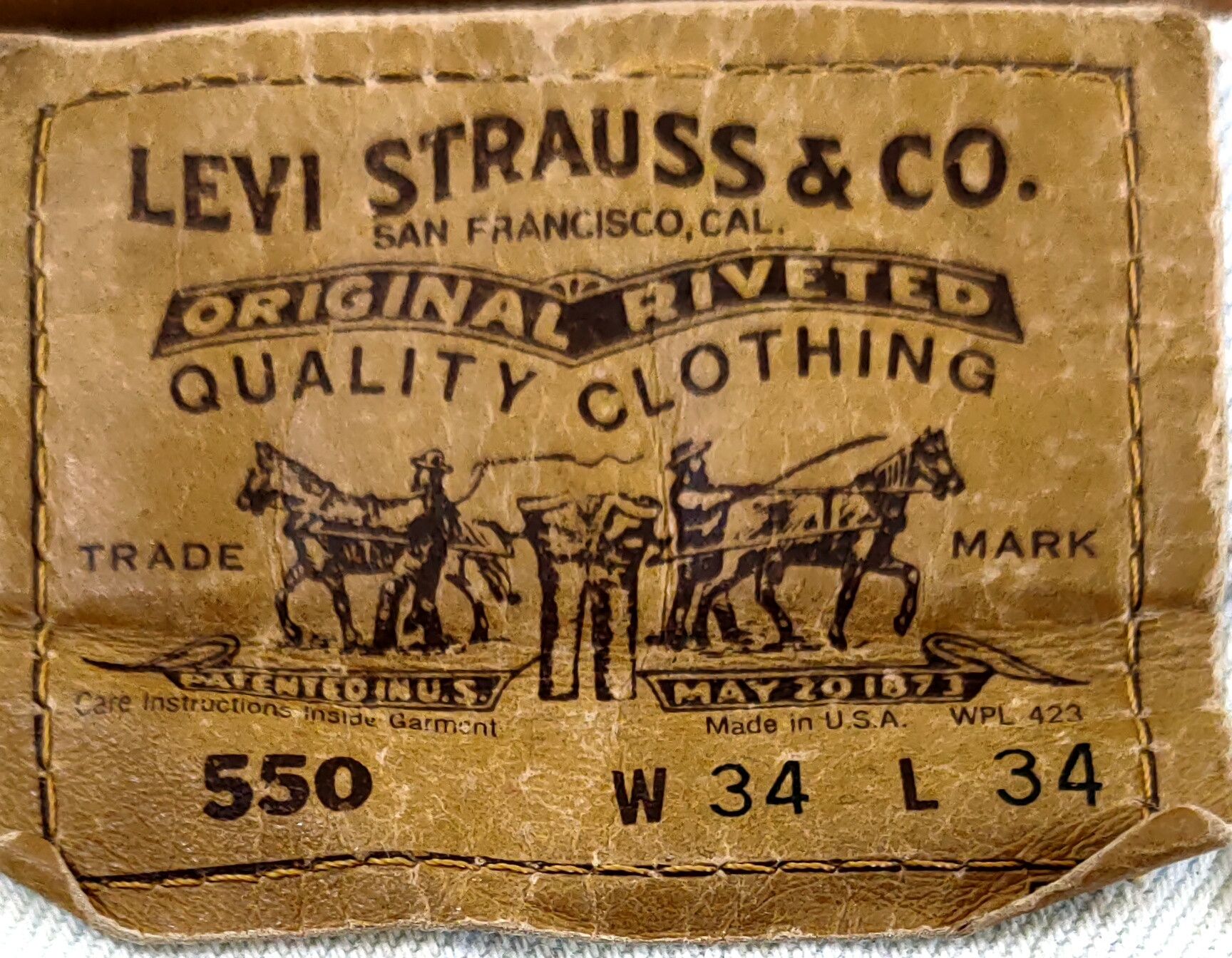 Levi's D 550 levis orange tab vintage dirty ripped denim #46-820 Size US 34 / EU 50 - 8 Thumbnail