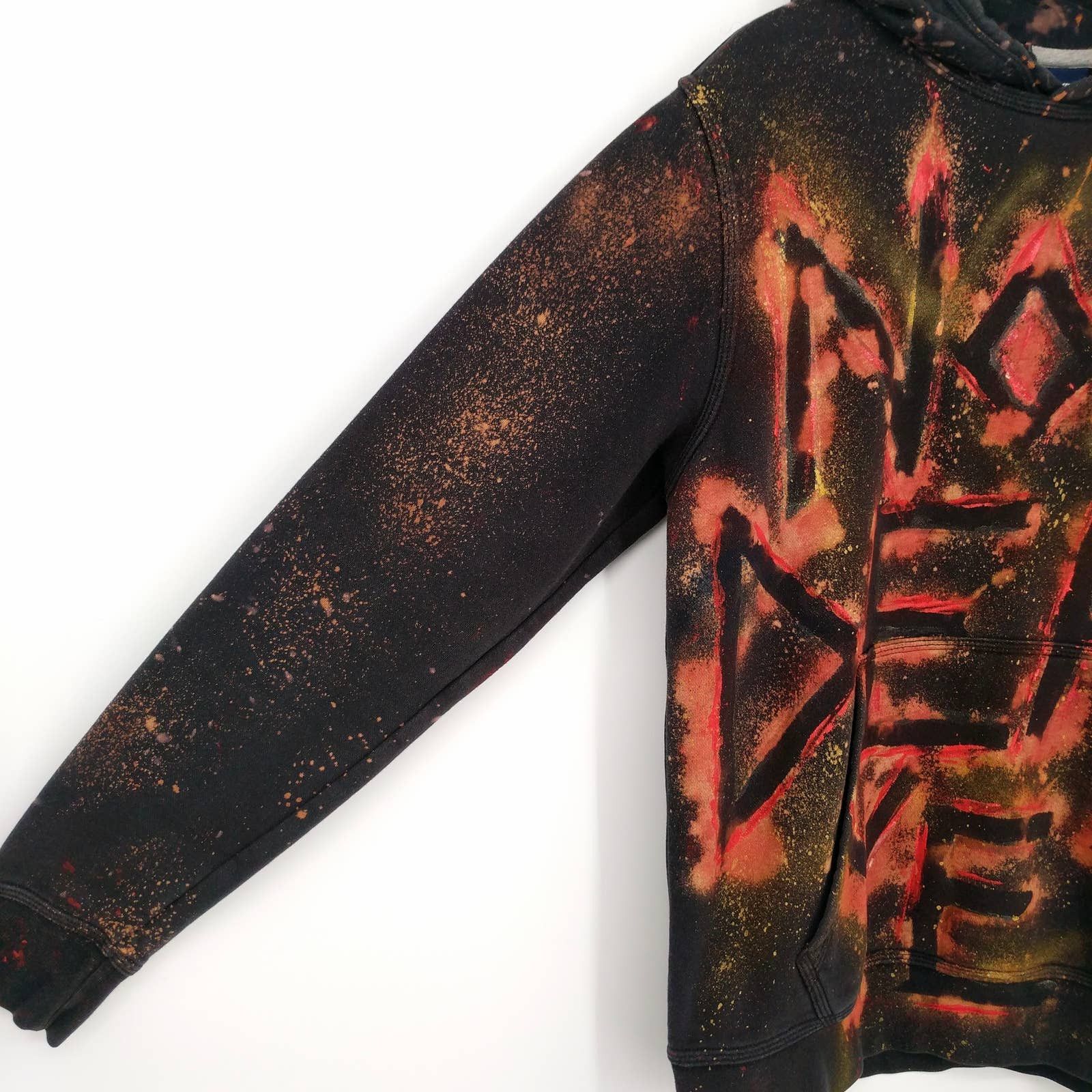 Nike NIKE Not Dead Yet Custom Painted Bleached Hoodie Sweatshirt Size US L / EU 52-54 / 3 - 4 Thumbnail