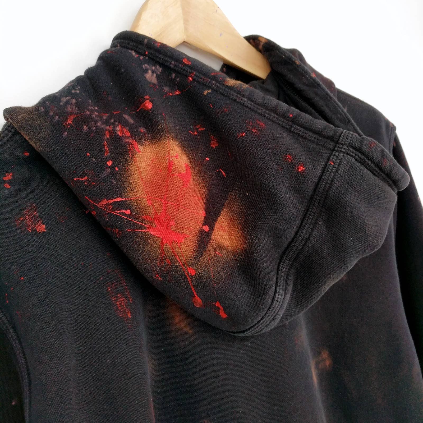 Nike NIKE Not Dead Yet Custom Painted Bleached Hoodie Sweatshirt Size US L / EU 52-54 / 3 - 7 Thumbnail