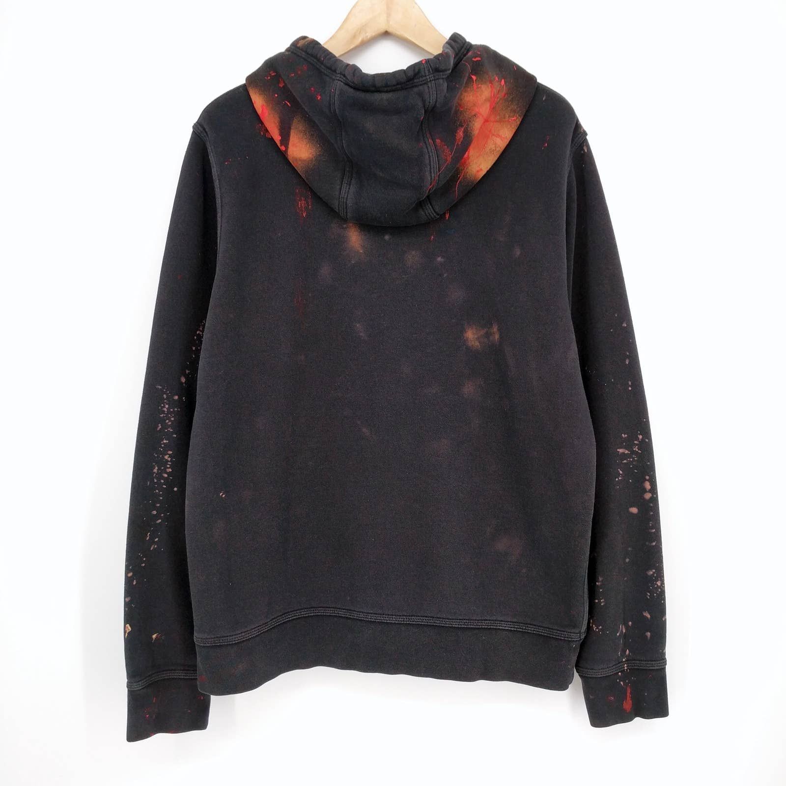 Nike NIKE Not Dead Yet Custom Painted Bleached Hoodie Sweatshirt Size US L / EU 52-54 / 3 - 6 Thumbnail