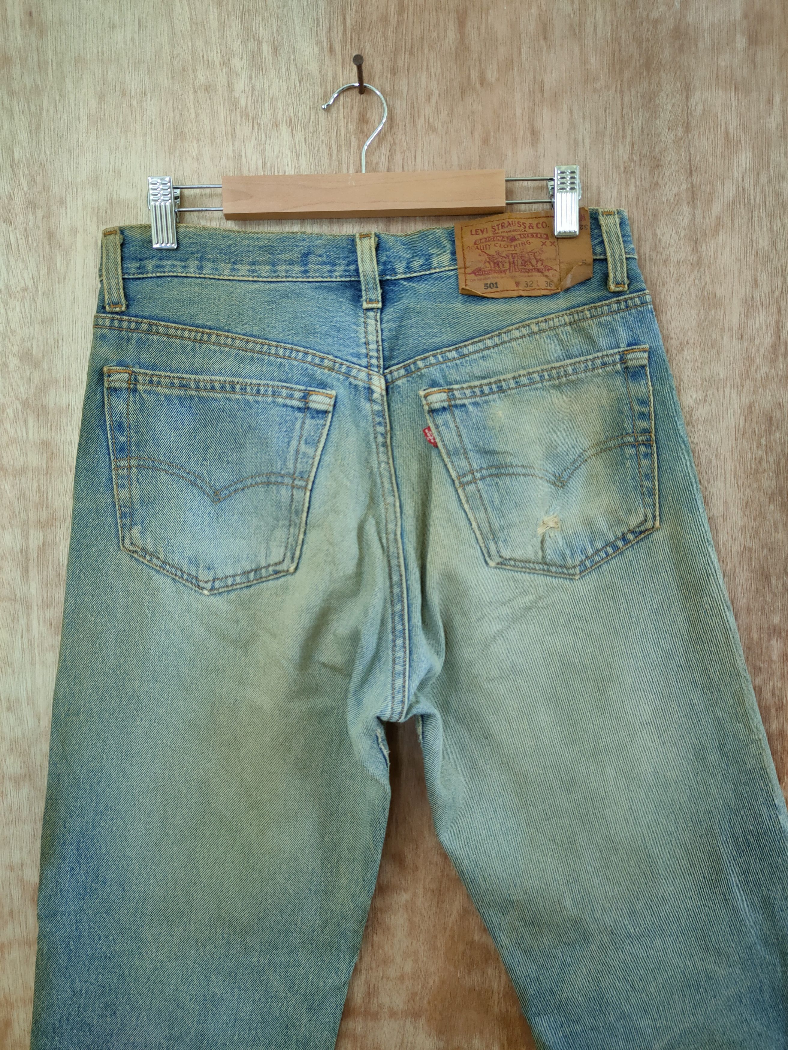 Levi's 501 levis vintage distressed denim pants #46-819 Size US 31 - 10 Thumbnail