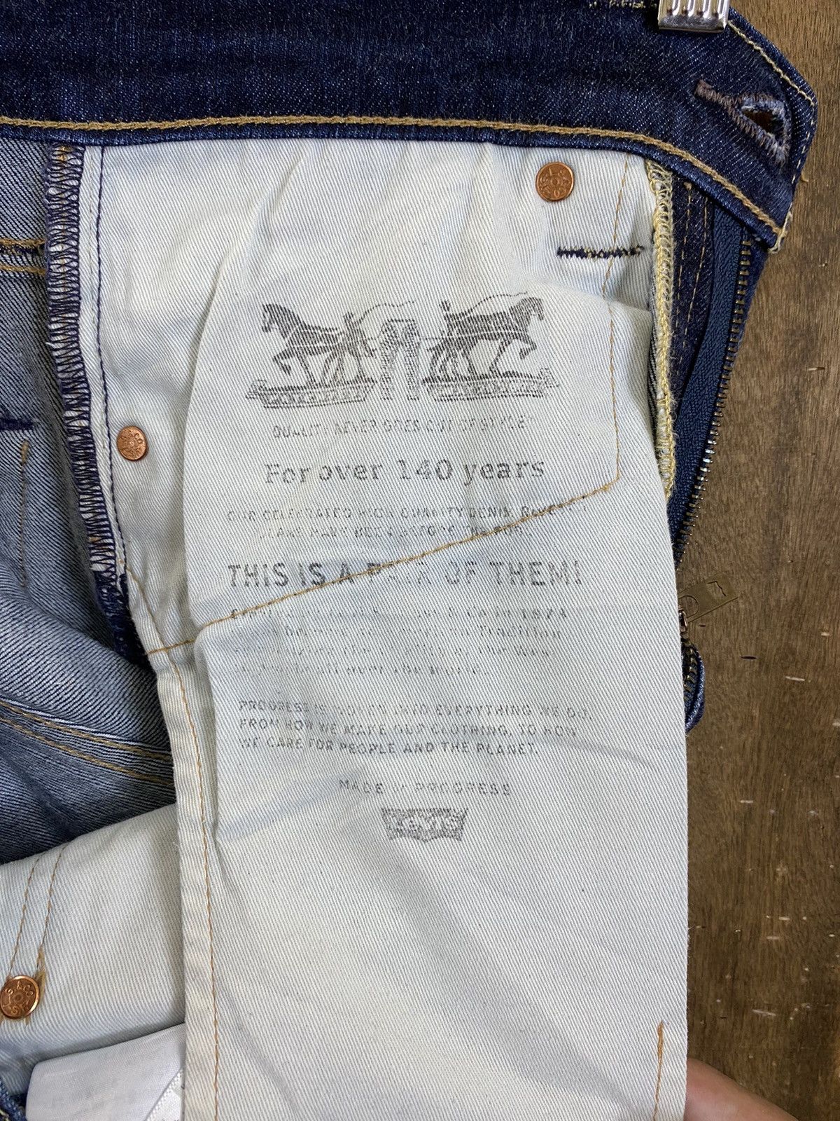 Levi's 511 Levi’s Blue Distressed Denim Pants #B546 Size US 28 / EU 44 - 14 Thumbnail