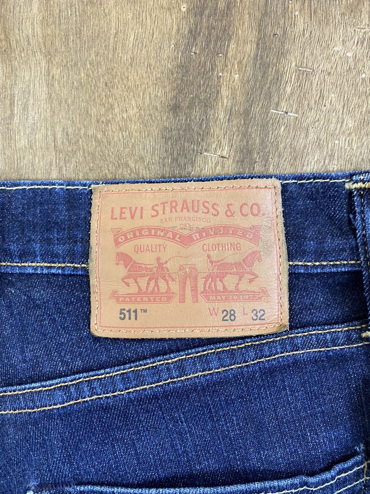 Levi's 511 Levi’s Blue Distressed Denim Pants #B546 Size US 28 / EU 44 - 12 Thumbnail