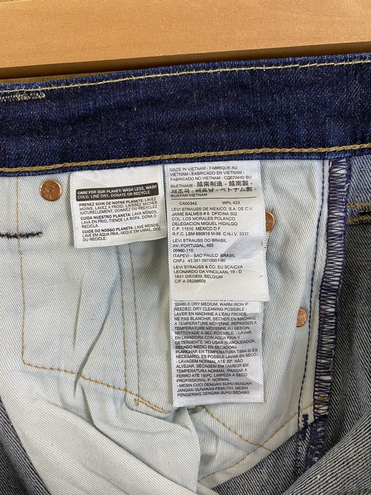 Levi's 511 Levi’s Blue Distressed Denim Pants #B546 Size US 28 / EU 44 - 13 Thumbnail