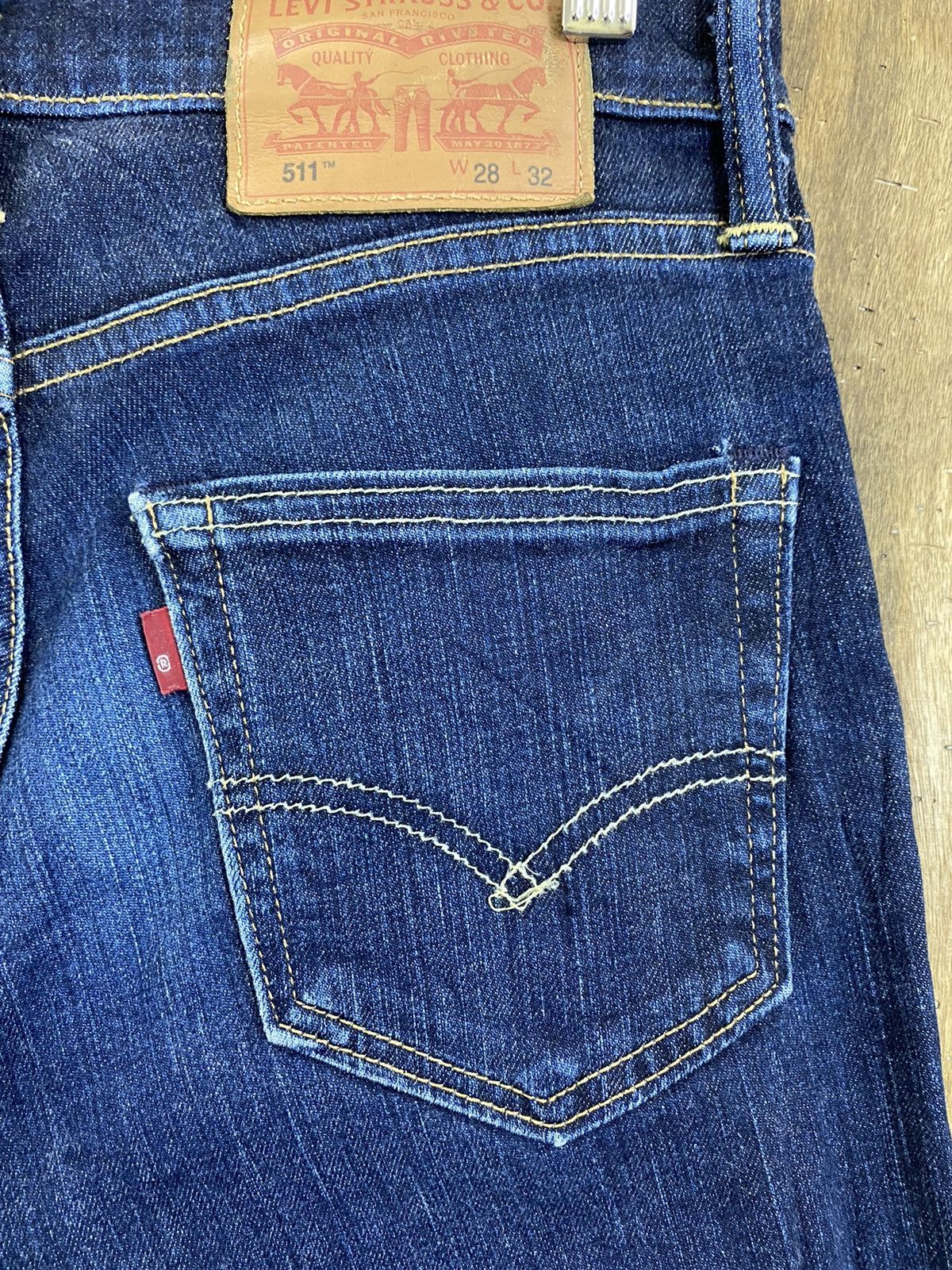Levi's 511 Levi’s Blue Distressed Denim Pants #B546 Size US 28 / EU 44 - 11 Thumbnail