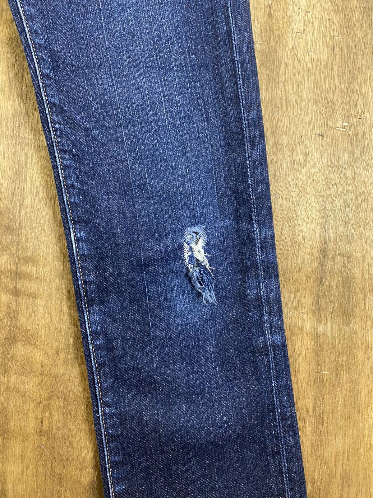 Levi's 511 Levi’s Blue Distressed Denim Pants #B546 Size US 28 / EU 44 - 6 Thumbnail