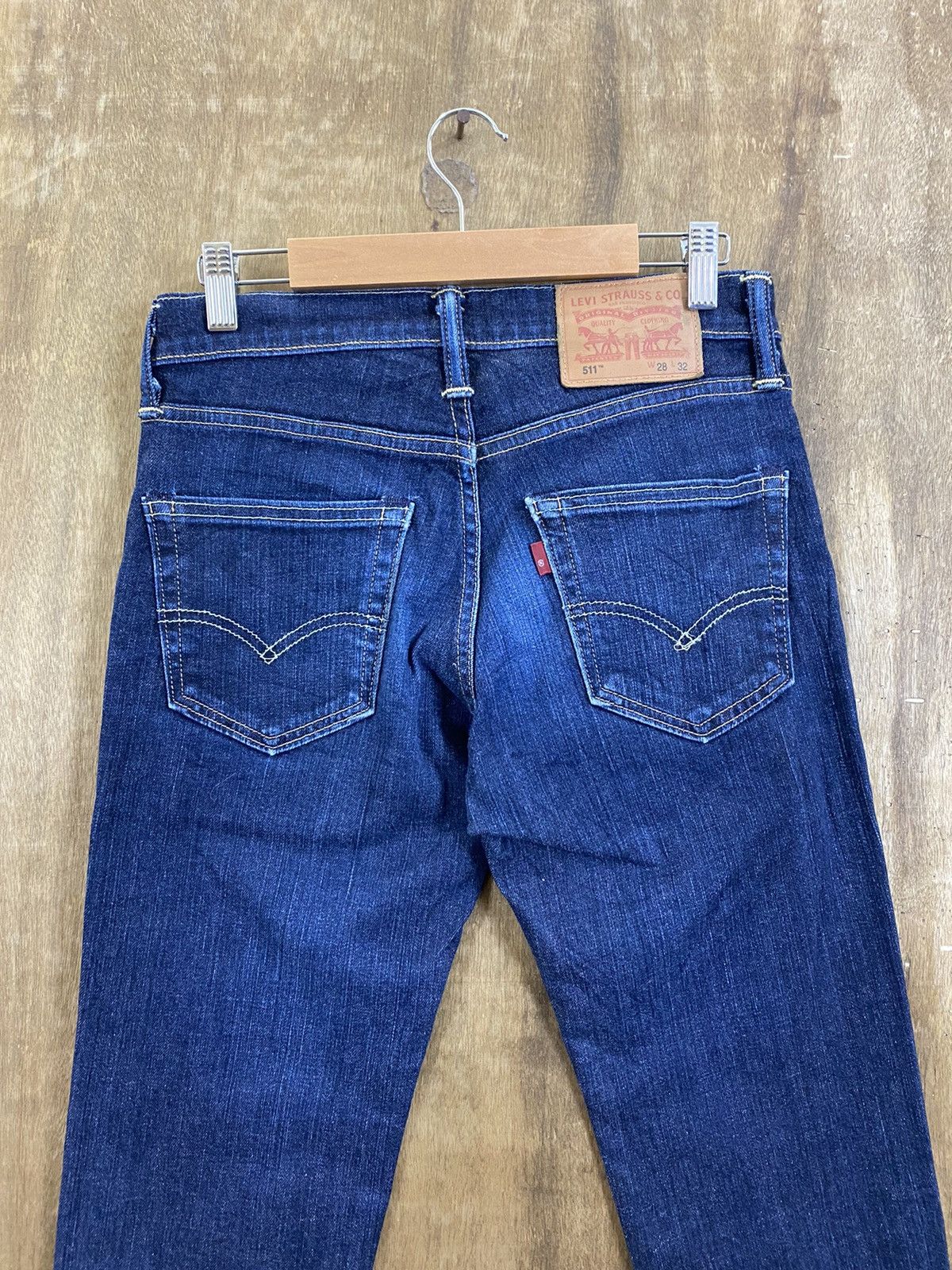 Levi's 511 Levi’s Blue Distressed Denim Pants #B546 Size US 28 / EU 44 - 8 Thumbnail