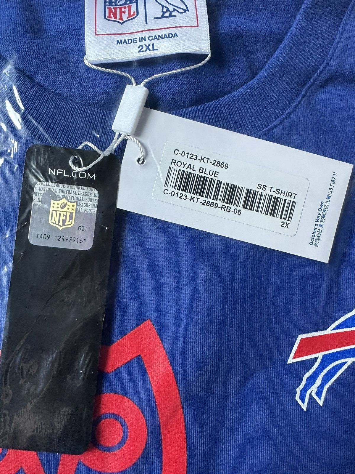 NFL × October's Very Own *RARE* OVO x NFL Buffalo Bills OG Owl T-Shirt Size US XXL / EU 58 / 5 - 7 Thumbnail