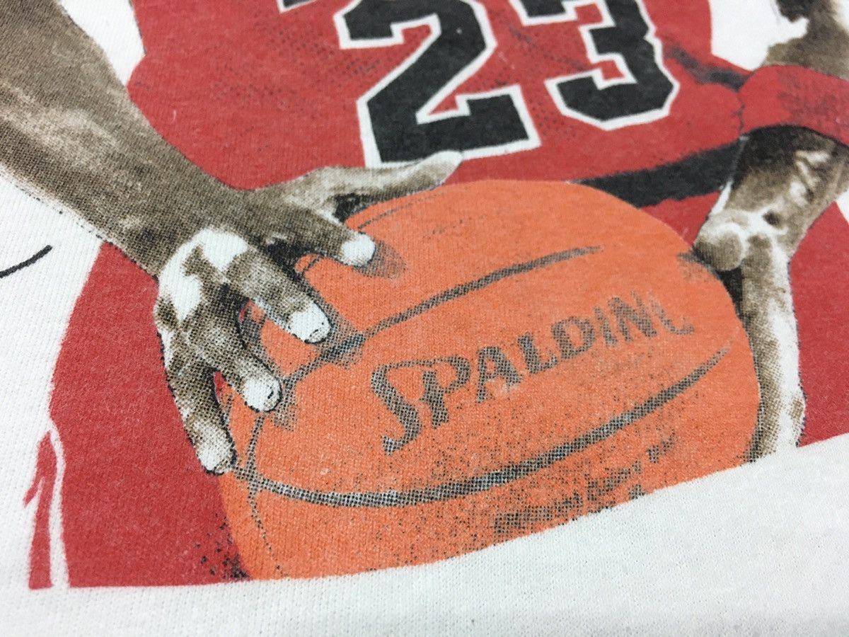 Jordan Brand × Rap Tees × Vintage Vintage Michael Jordan Shirt Chicago Bulls 90 Single Stitch Size US L / EU 52-54 / 3 - 5 Thumbnail