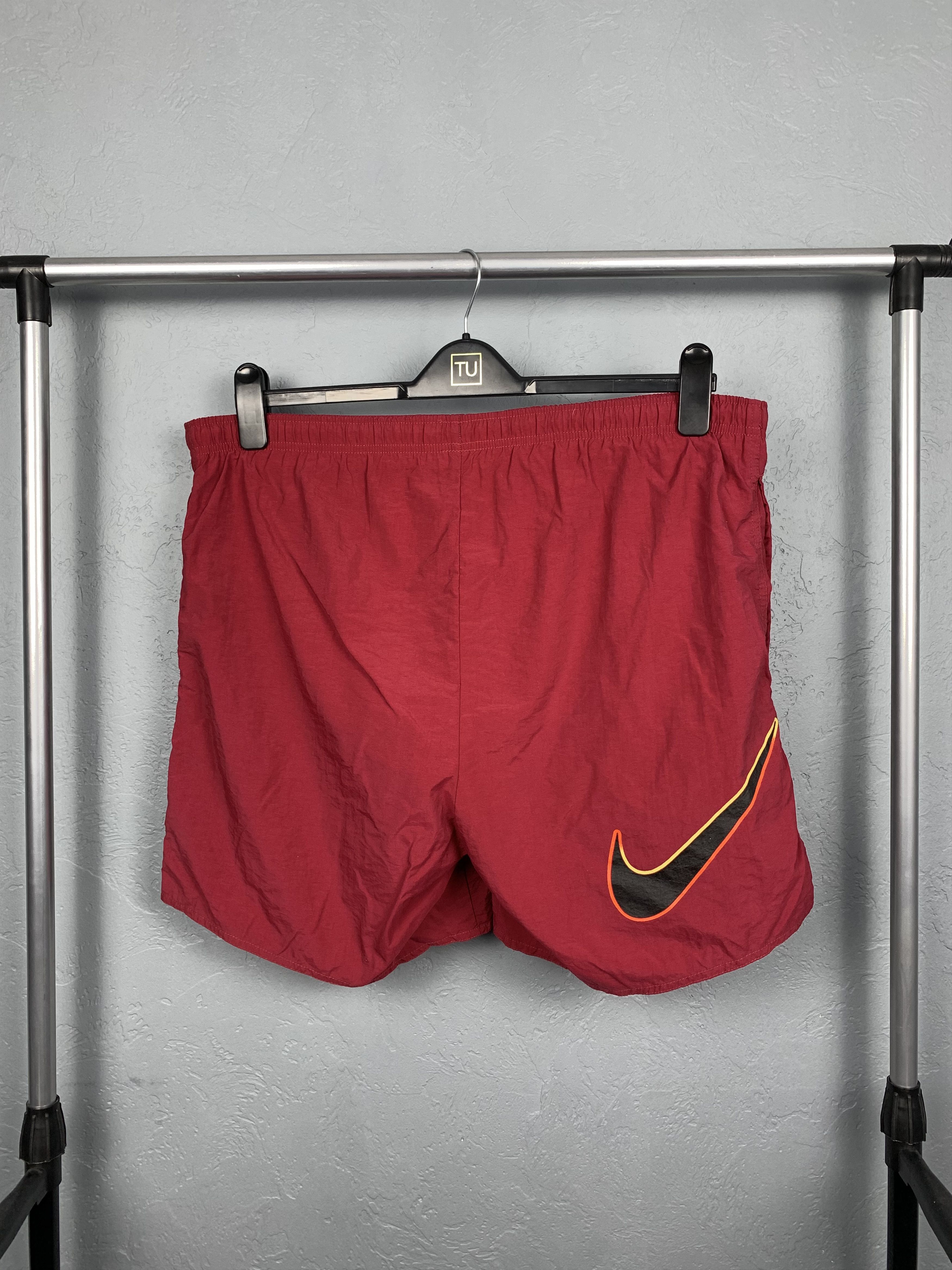 Nike × Vintage Nike 90'S Vintage Nylon Shorts Size US 32 / EU 48 - 1 Thumbnail