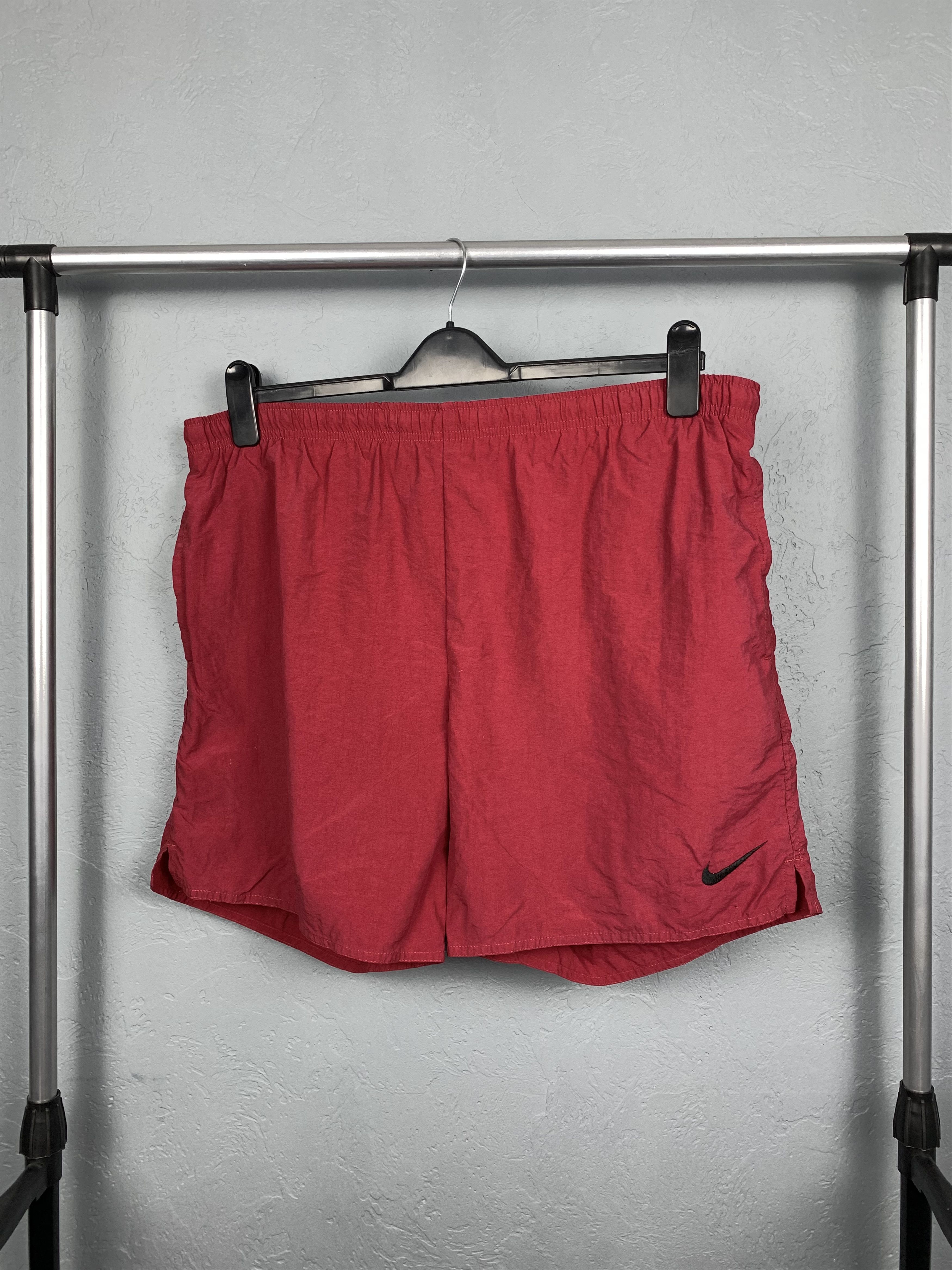 Nike × Vintage Nike 90'S Vintage Nylon Shorts Size US 32 / EU 48 - 3 Thumbnail