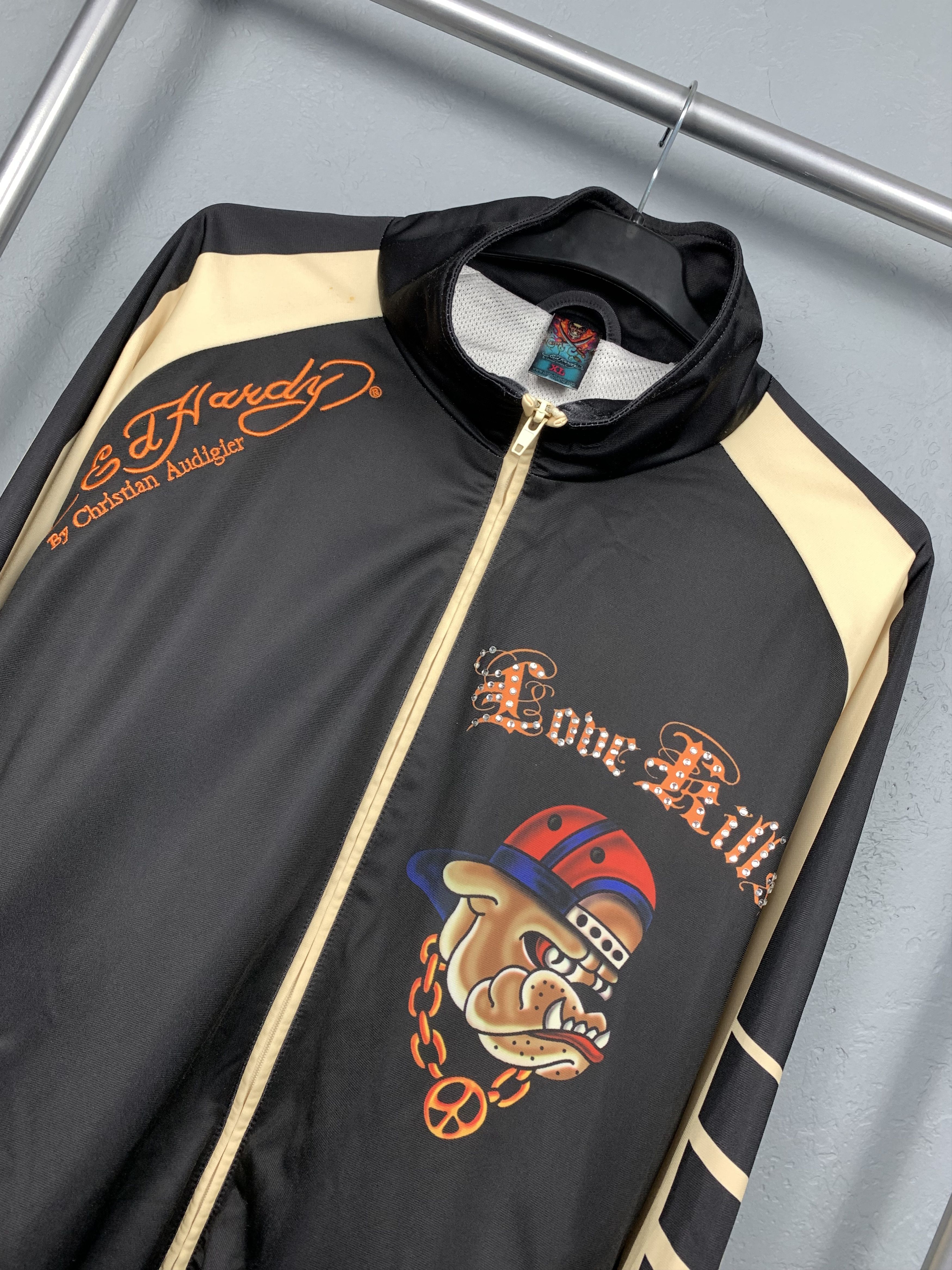 Christian Audigier Ed Hardy / Cristian Audiger Track Top Jacket Size US XL / EU 56 / 4 - 4 Thumbnail