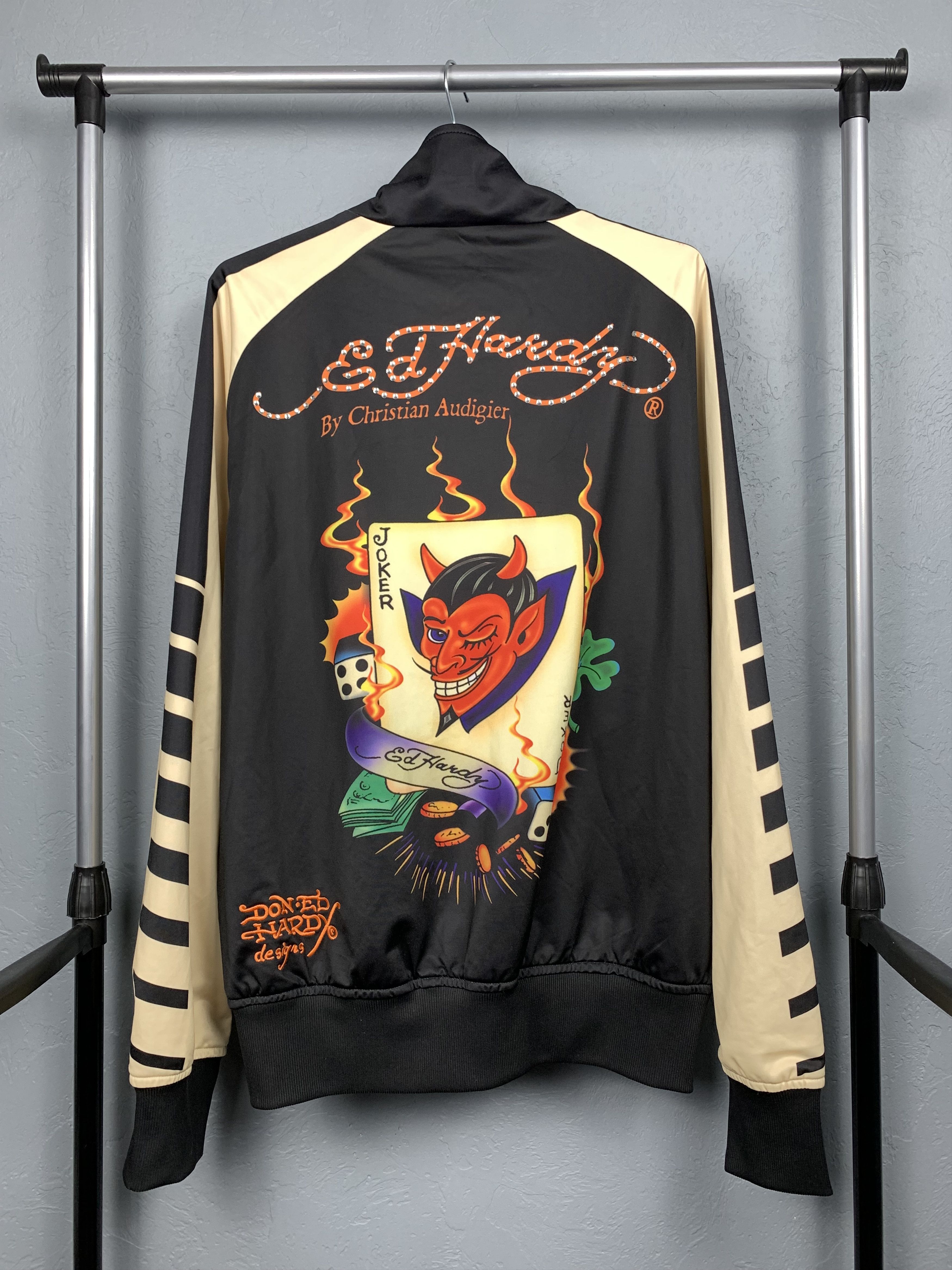 Christian Audigier Ed Hardy / Cristian Audiger Track Top Jacket Size US XL / EU 56 / 4 - 1 Thumbnail