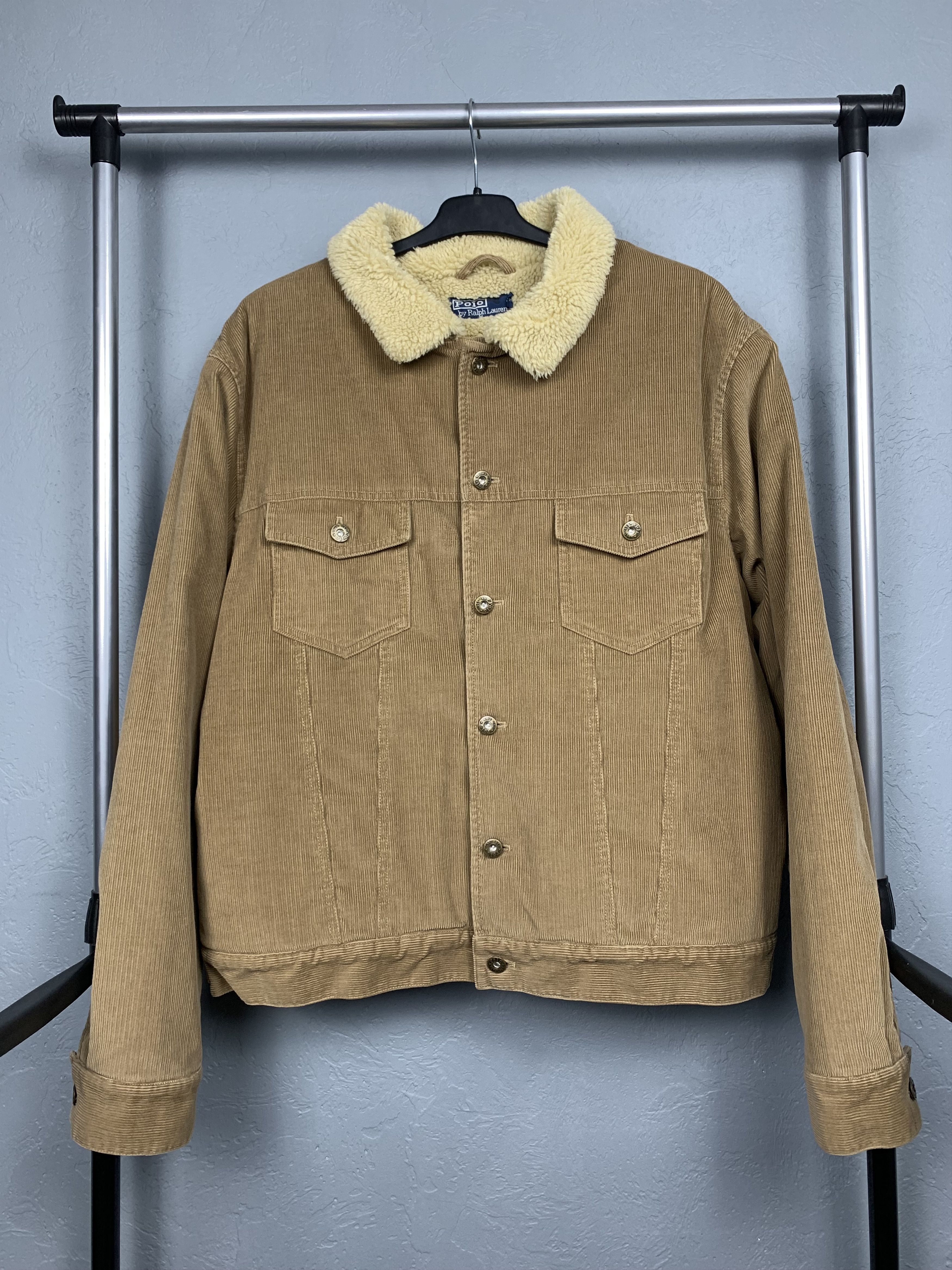 Polo Ralph Lauren Polo Ralph Lauren Vintage Mens Sherpa Corduroy Jacket Size US L / EU 52-54 / 3 - 1 Thumbnail