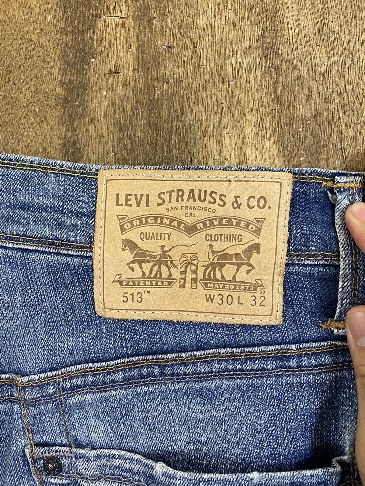 Levi's DLS 513 Levi’s Blue Faded Denim Pants #BB527 Size US 30 / EU 46 - 12 Thumbnail