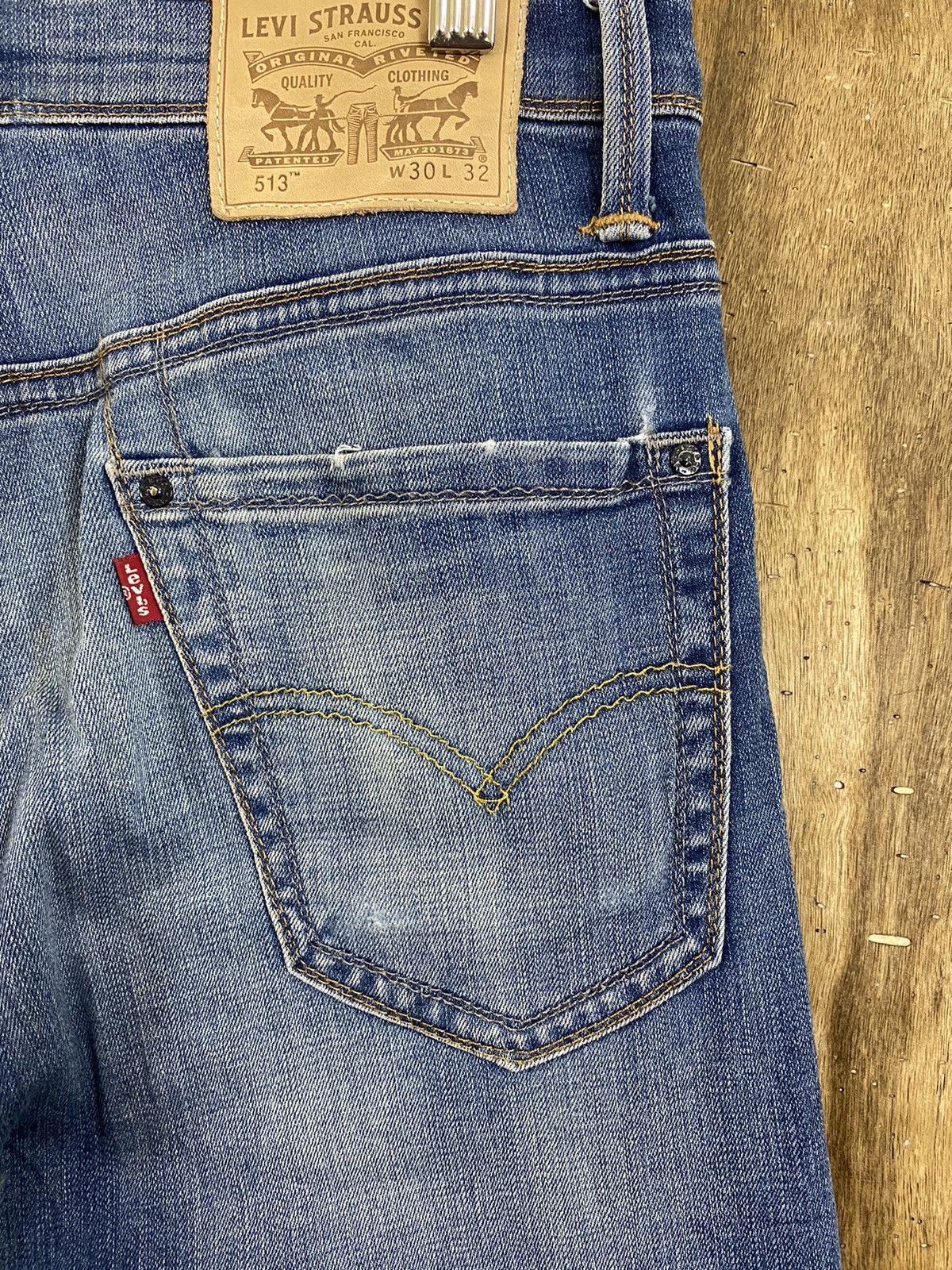 Levi's DLS 513 Levi’s Blue Faded Denim Pants #BB527 Size US 30 / EU 46 - 10 Thumbnail