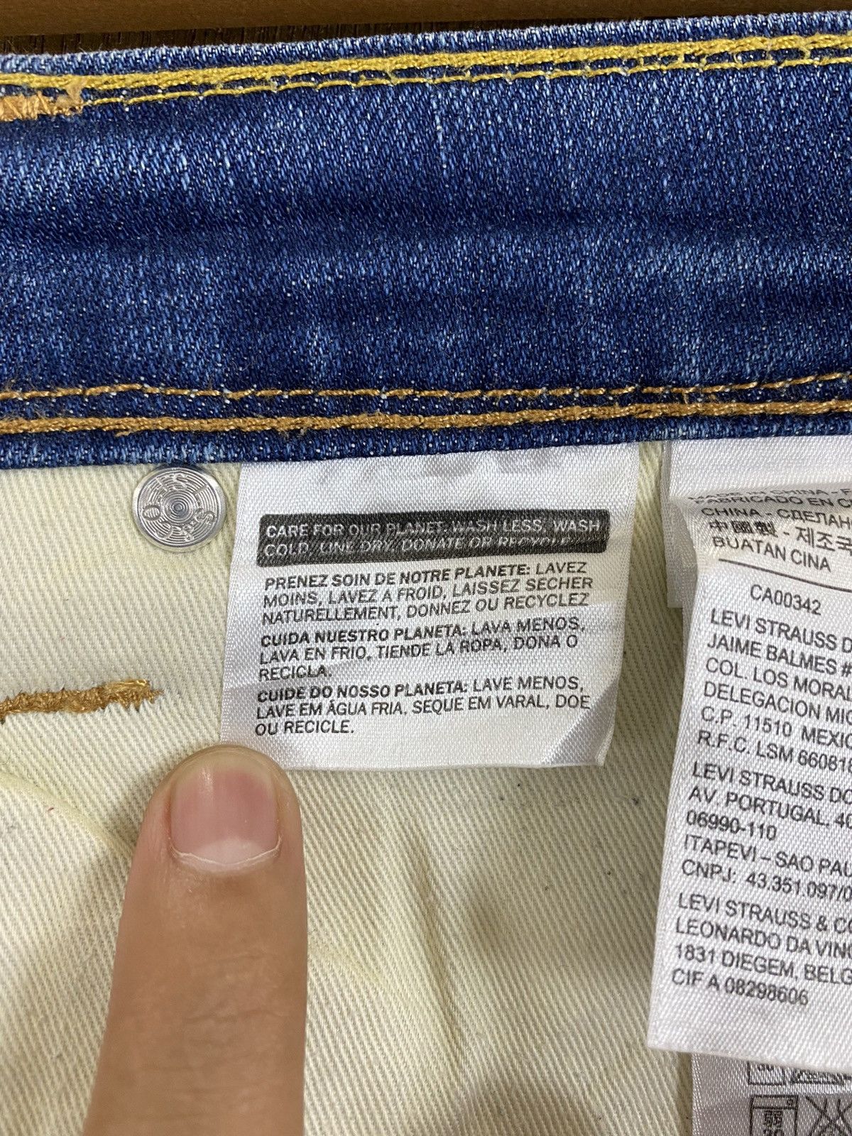 Levi's DLS 513 Levi’s Blue Faded Denim Pants #BB527 Size US 30 / EU 46 - 15 Thumbnail