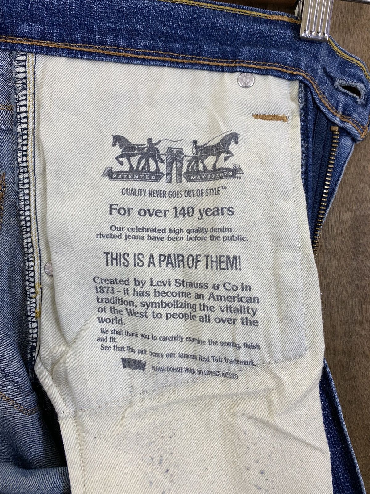 Levi's DLS 513 Levi’s Blue Faded Denim Pants #BB527 Size US 30 / EU 46 - 18 Thumbnail