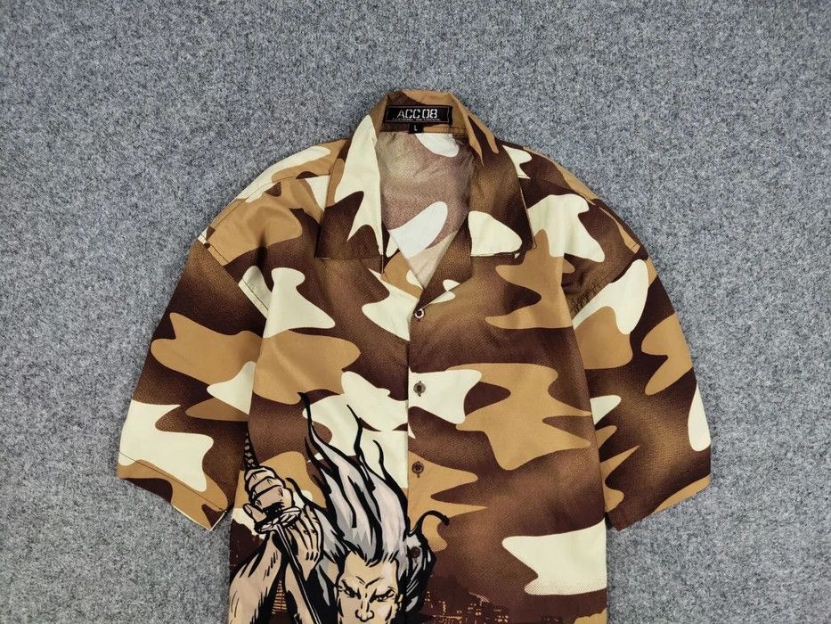 Other Vintage 90's Anime Japanese Brown All Print Hawaiian Shirt Size US L / EU 52-54 / 3 - 3 Thumbnail