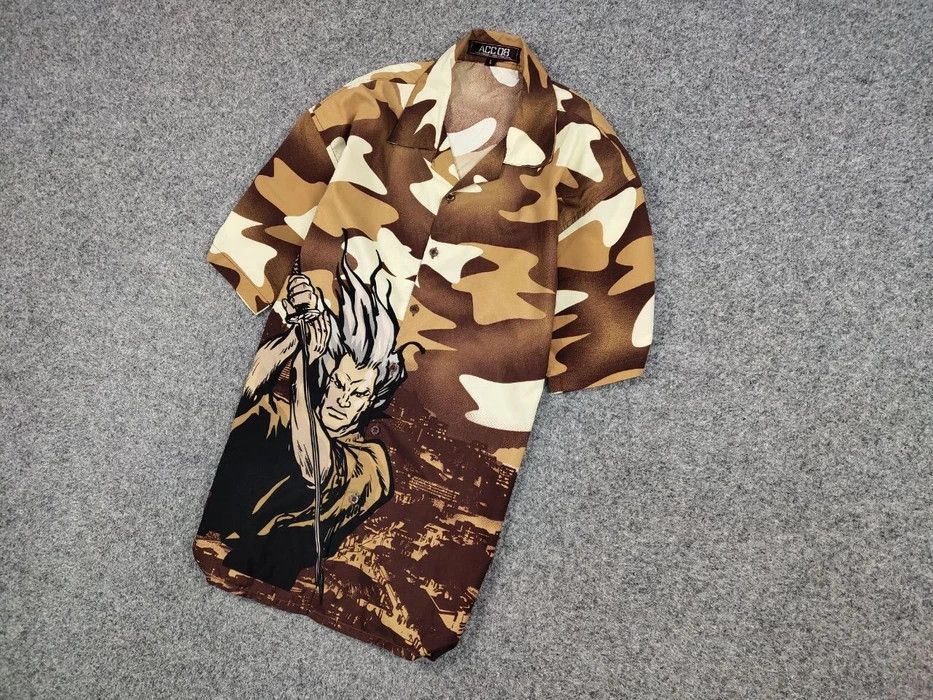 Other Vintage 90's Anime Japanese Brown All Print Hawaiian Shirt Size US L / EU 52-54 / 3 - 2 Thumbnail