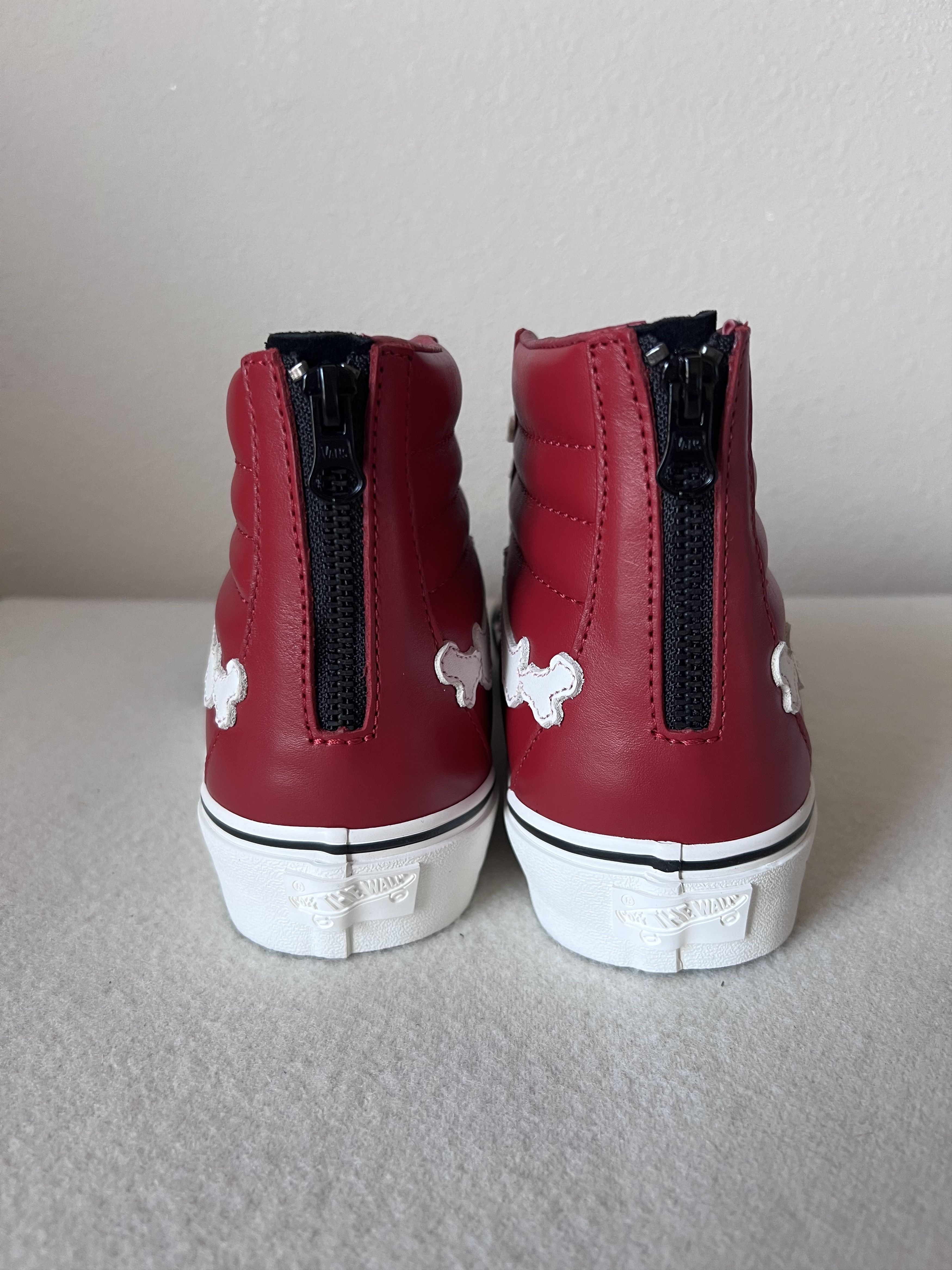 Blends × Vans Blends Vans Unreleased Pack Sk8 Hi Leather Reissue Zip Red Size US 9.5 / EU 42-43 - 5 Thumbnail