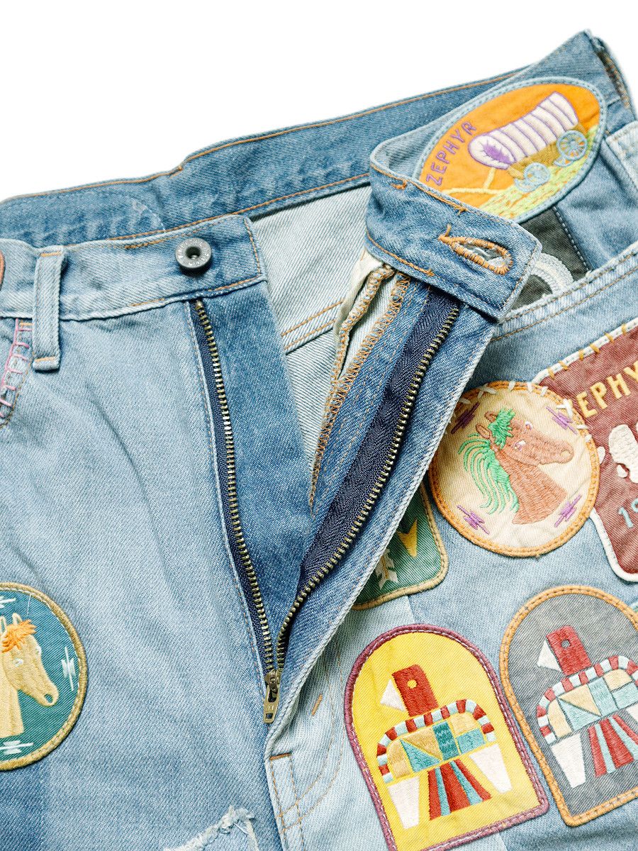Kapital Kapital 12.5oz Denim 5-Pocket ZEPHYROS INSANE Remake Shorts Size US 34 / EU 50 - 5 Thumbnail