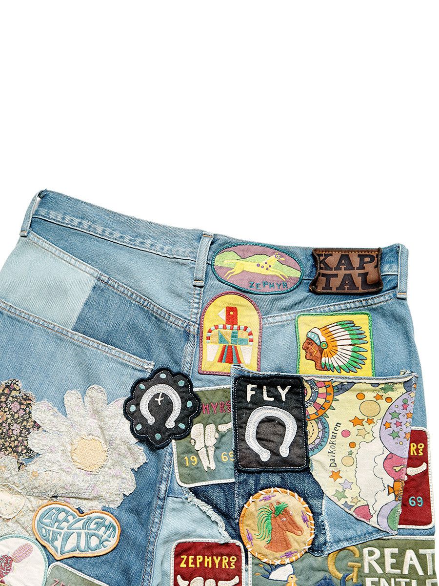 Kapital Kapital 12.5oz Denim 5-Pocket ZEPHYROS INSANE Remake Shorts Size US 34 / EU 50 - 7 Thumbnail