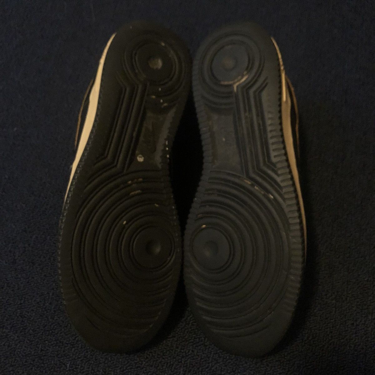 Nike × Vintage Vintage Nike Air Force 1 Black | University Gold Shoes 2004 Size US 9.5 / EU 42-43 - 5 Thumbnail