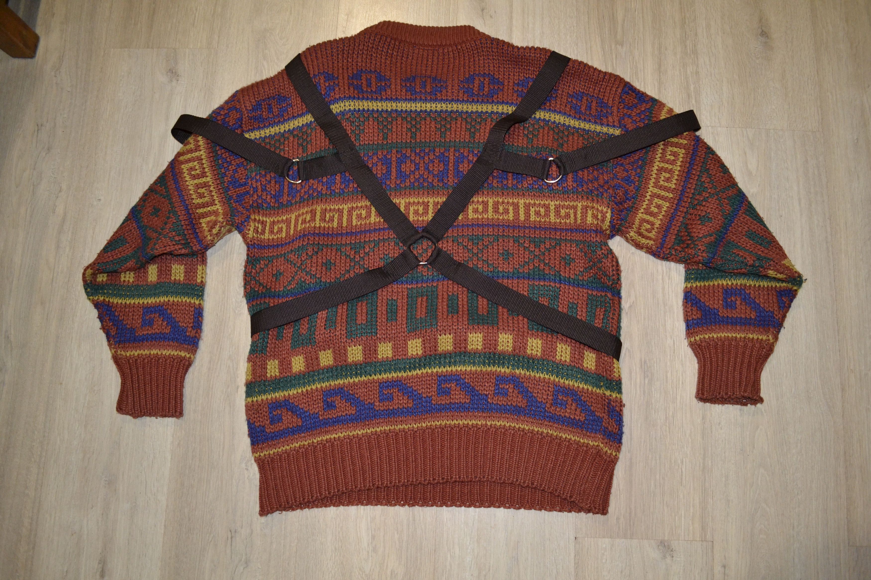 Vintage Vintage Bondage Knit Sweater Size US XL / EU 56 / 4 - 2 Thumbnail