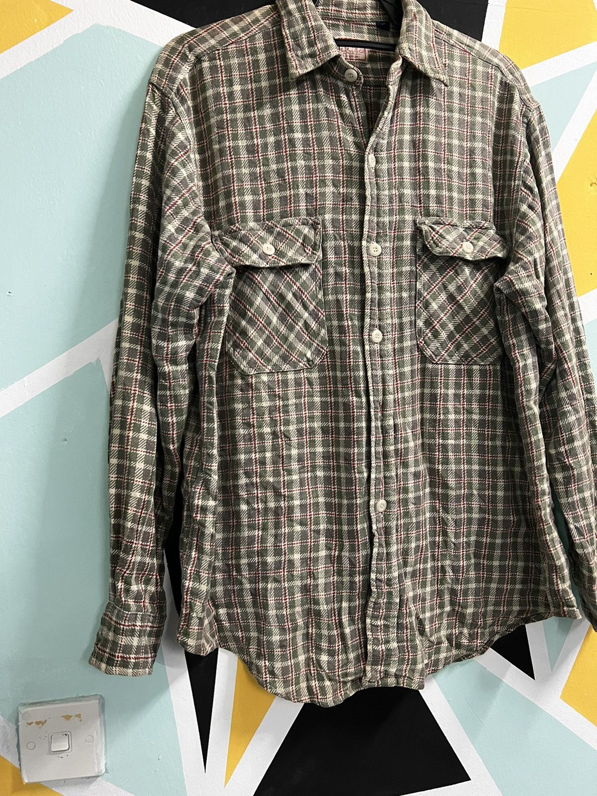 Levi's × Levi's Vintage Clothing × Vintage Vintage Levis Flannel Size US M / EU 48-50 / 2 - 2 Thumbnail