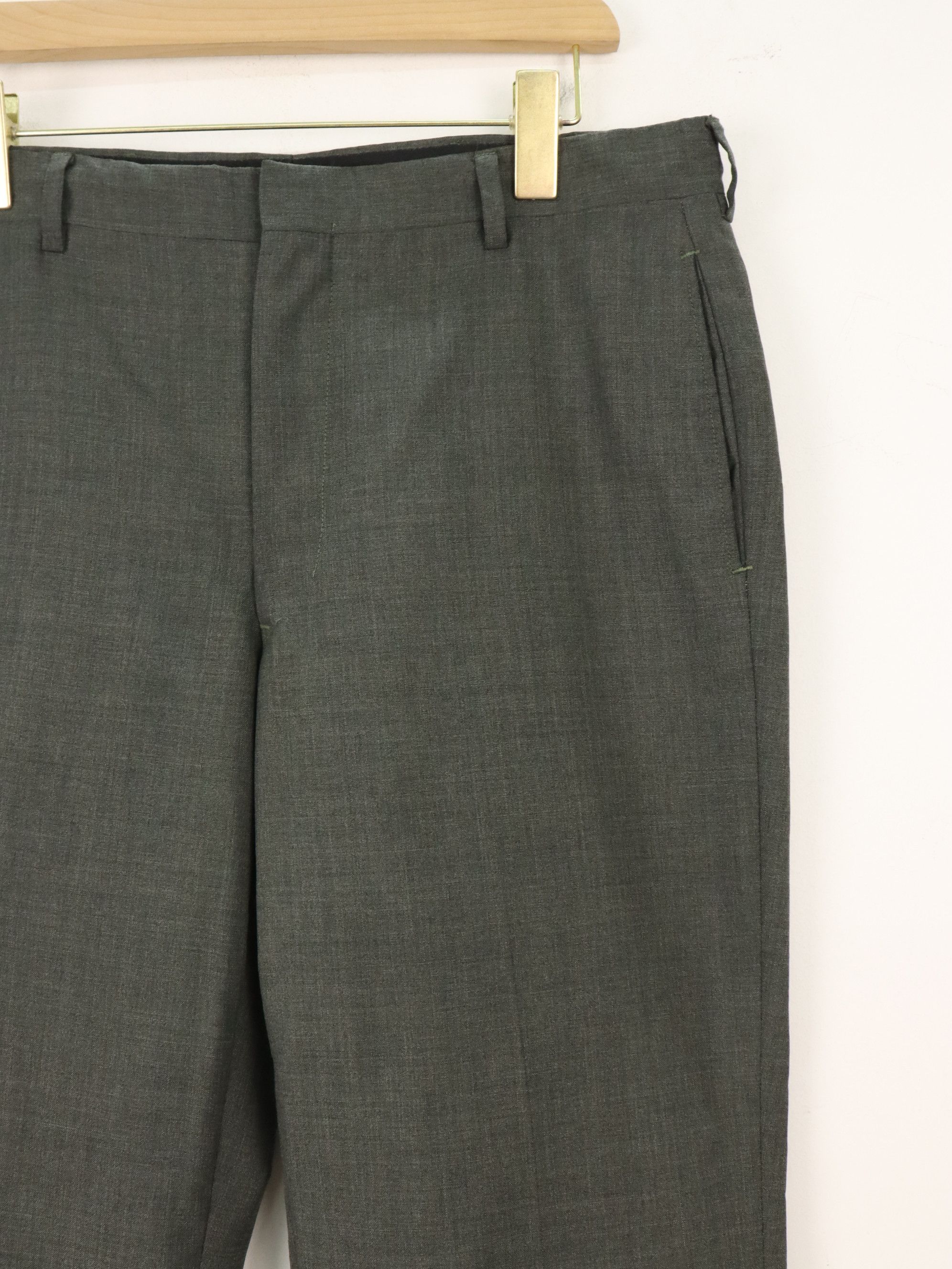 Vintage Slack Wool Talon Zipper Pant