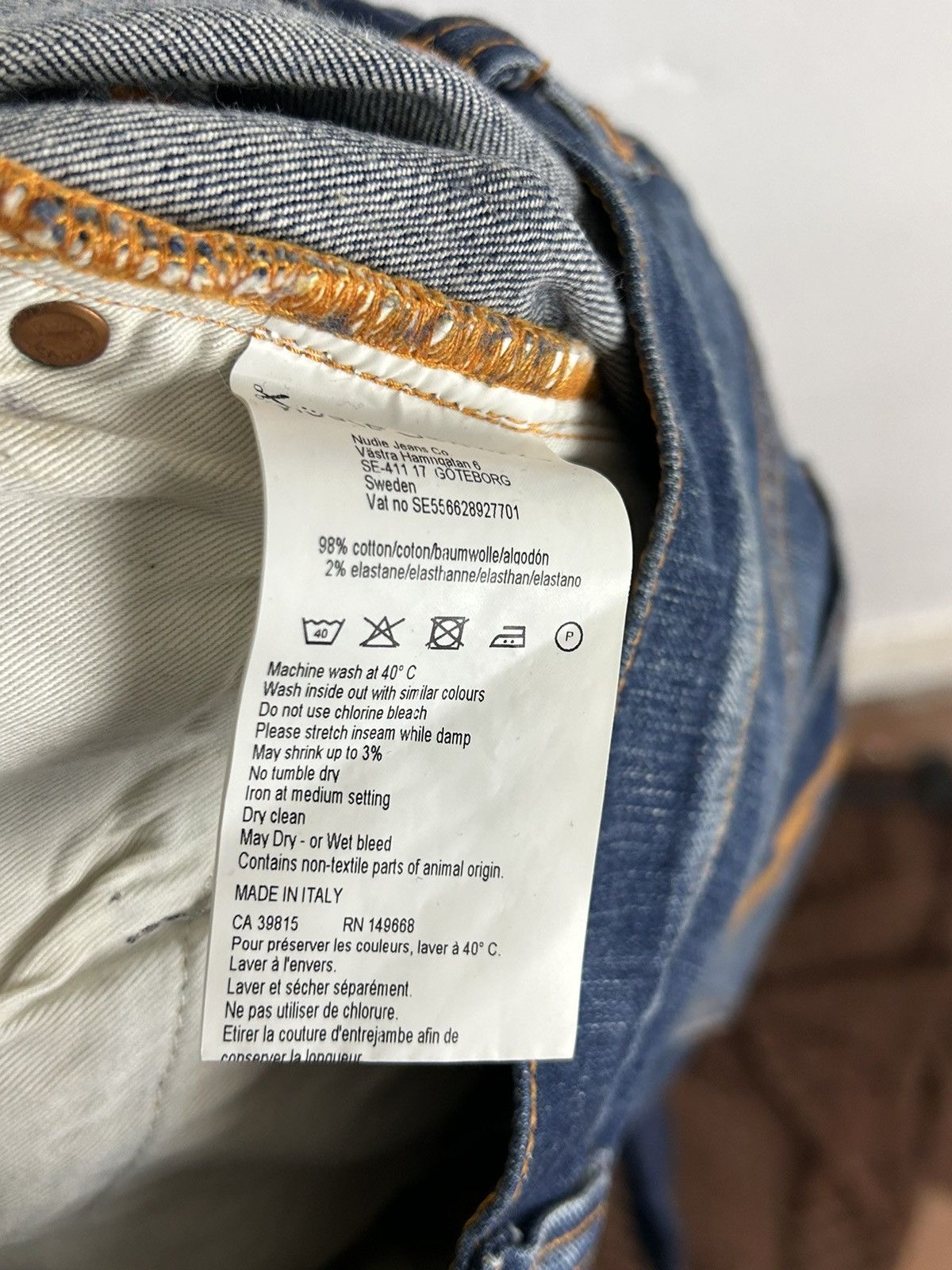 Nudie Jeans Nudie Jeans Lean Dean Blue Ridge Denim Jeans In Size 30/32 Size US 30 / EU 46 - 10 Thumbnail