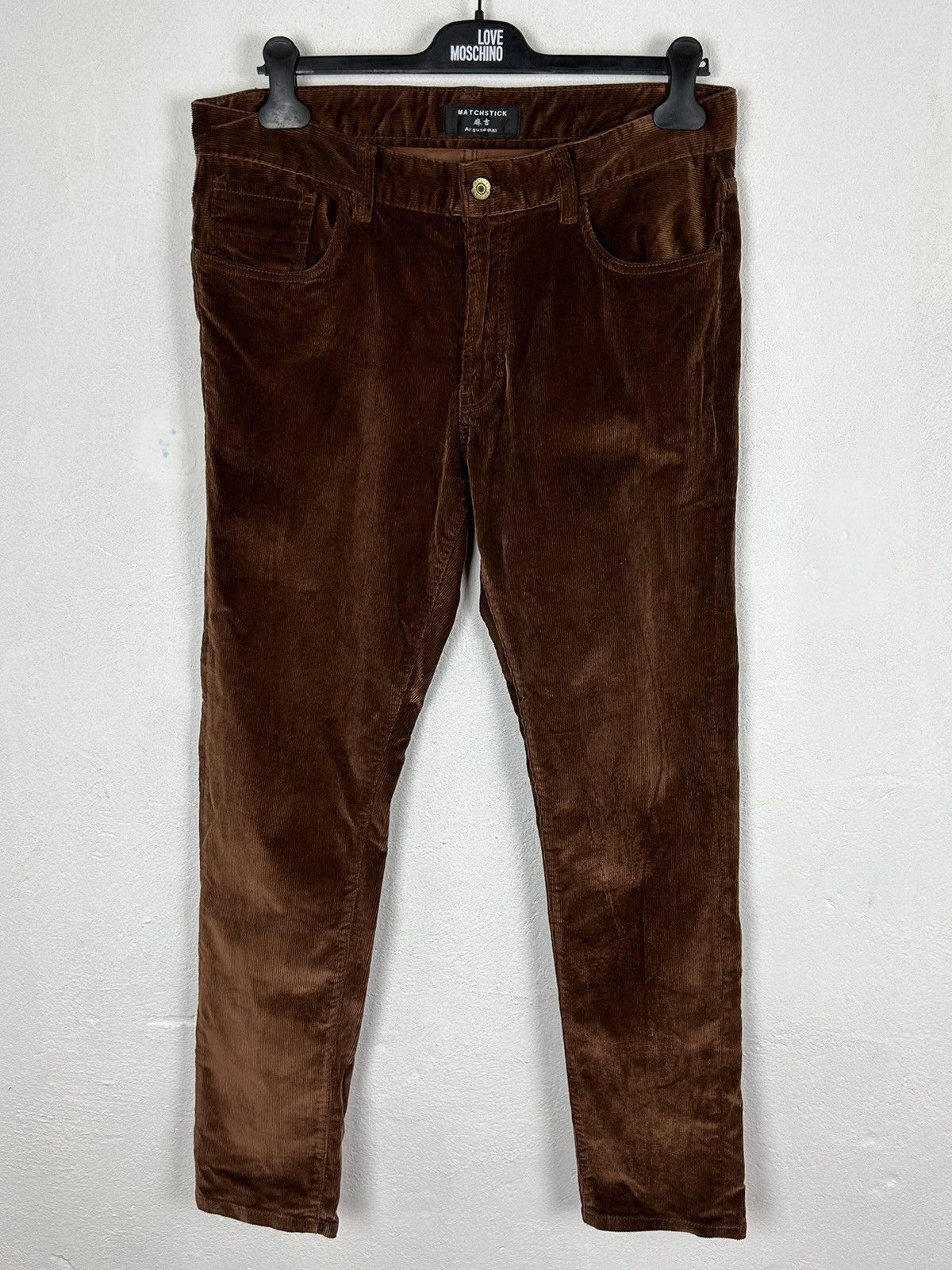 Japanese Brand × Velour × Velvet Vintage Matchstick Velvet Velour Japanese Pants In Size 34 Size US 34 / EU 50 - 1 Thumbnail