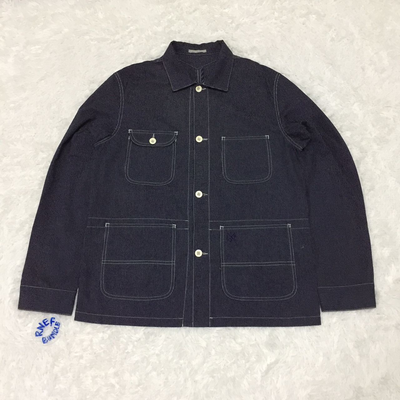 Japanese Brand T.I for men navy colour jacket Size US XL / EU 56 / 4 - 1 Thumbnail