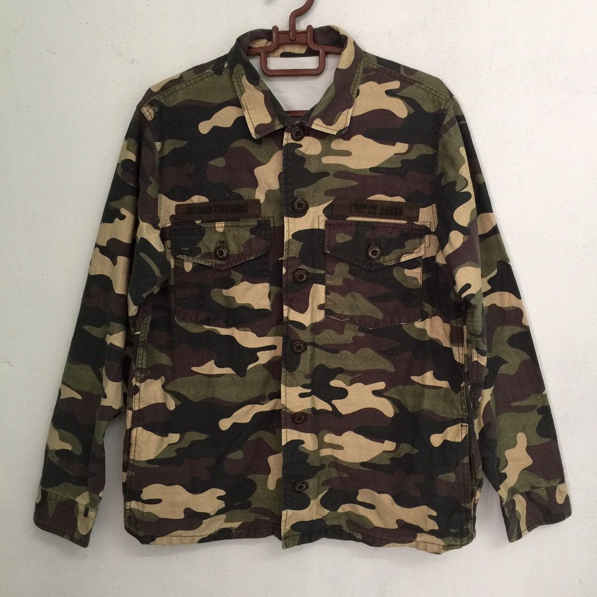 Japanese Brand Camouflage logo smile smiley face jacket Size US M / EU 48-50 / 2 - 2 Thumbnail