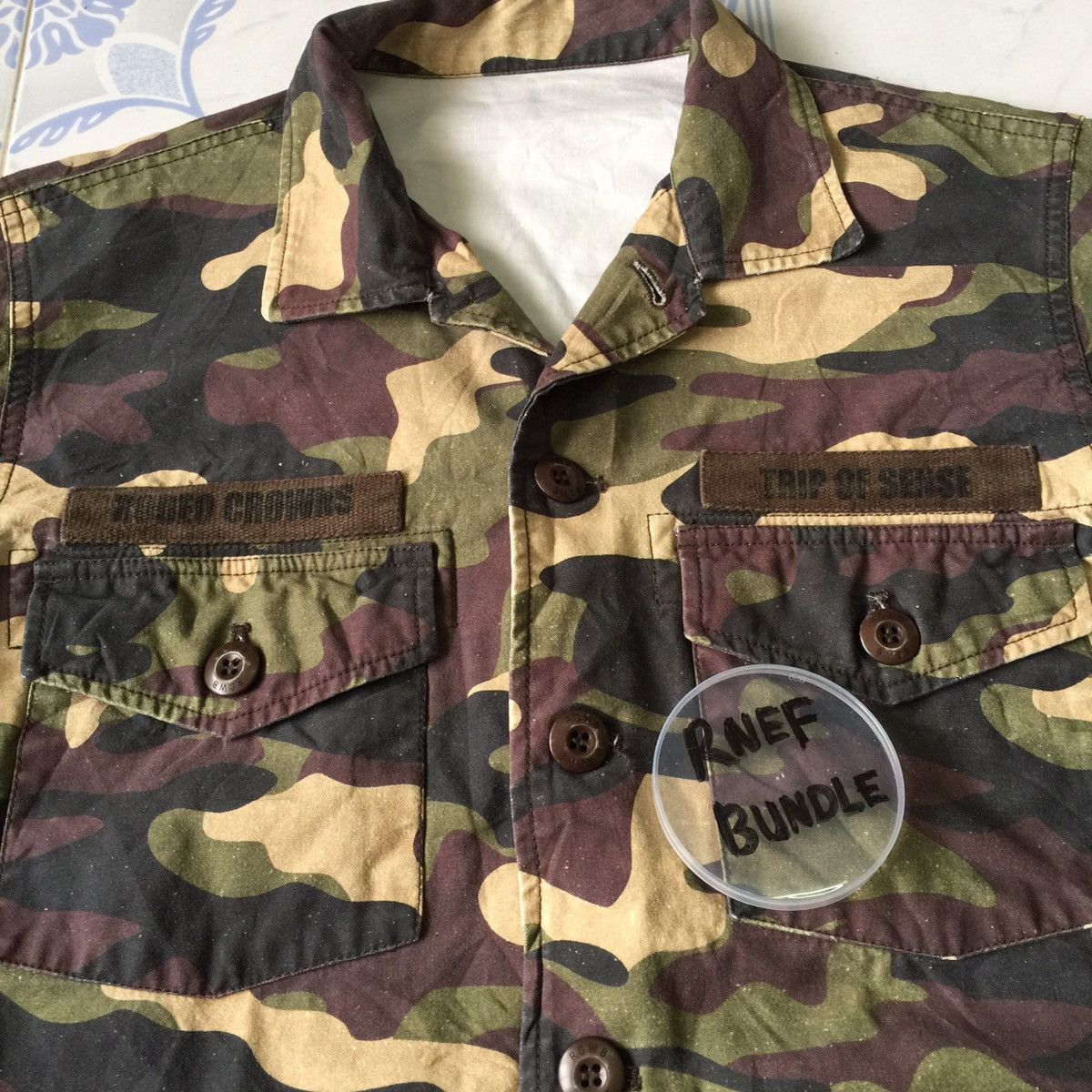 Japanese Brand Camouflage logo smile smiley face jacket Size US M / EU 48-50 / 2 - 7 Thumbnail