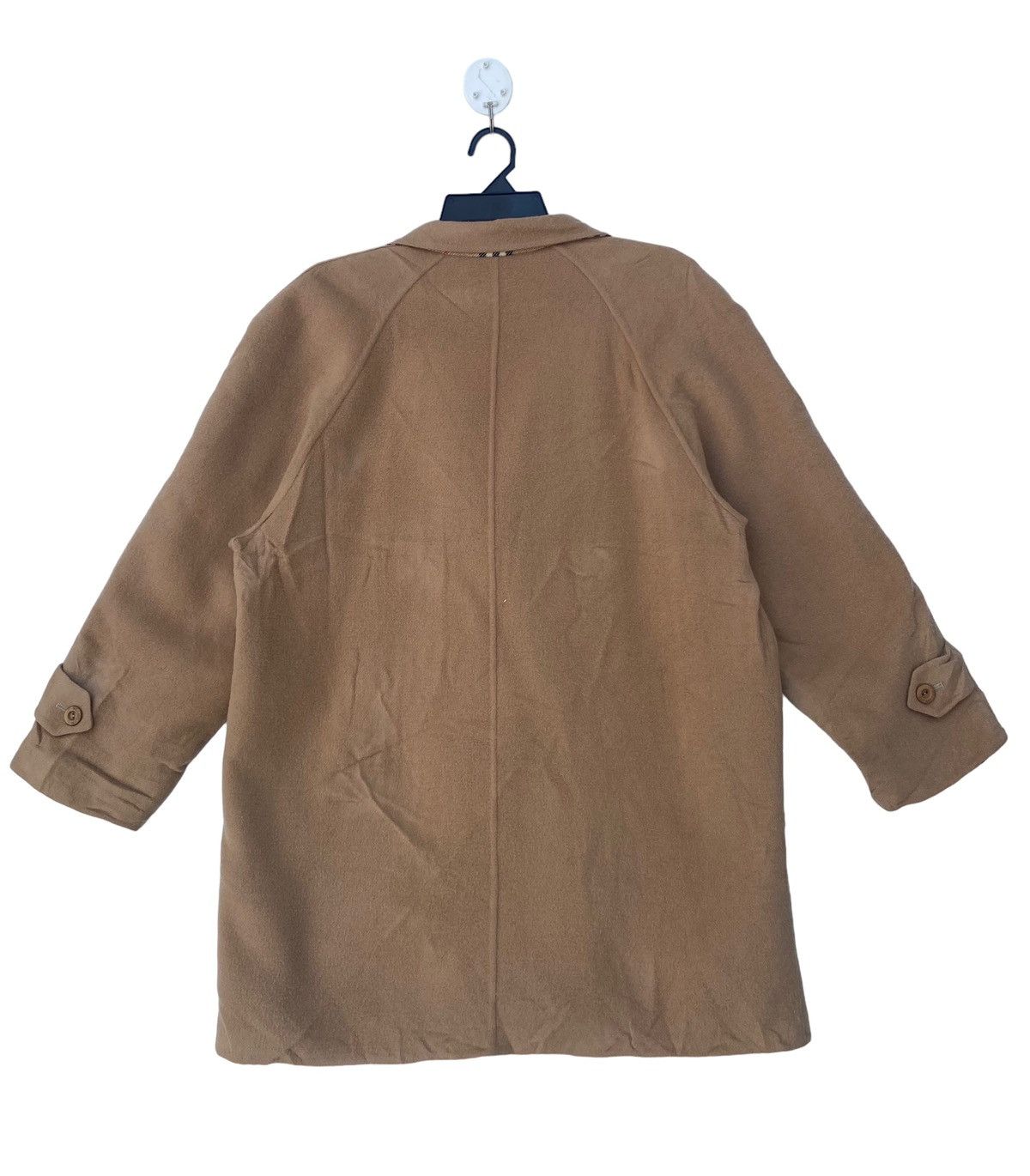 Burberry × Vintage Vtg 90s Burberrys iconic nova check lining wool coat jacket Size US M / EU 48-50 / 2 - 5 Thumbnail