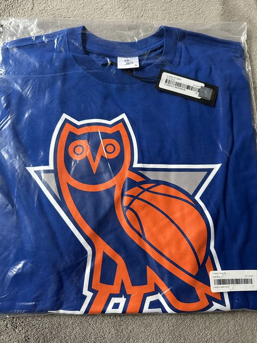 Octobers Very Own OVO x NBA New York Knicks OG Owl T-Shirt new