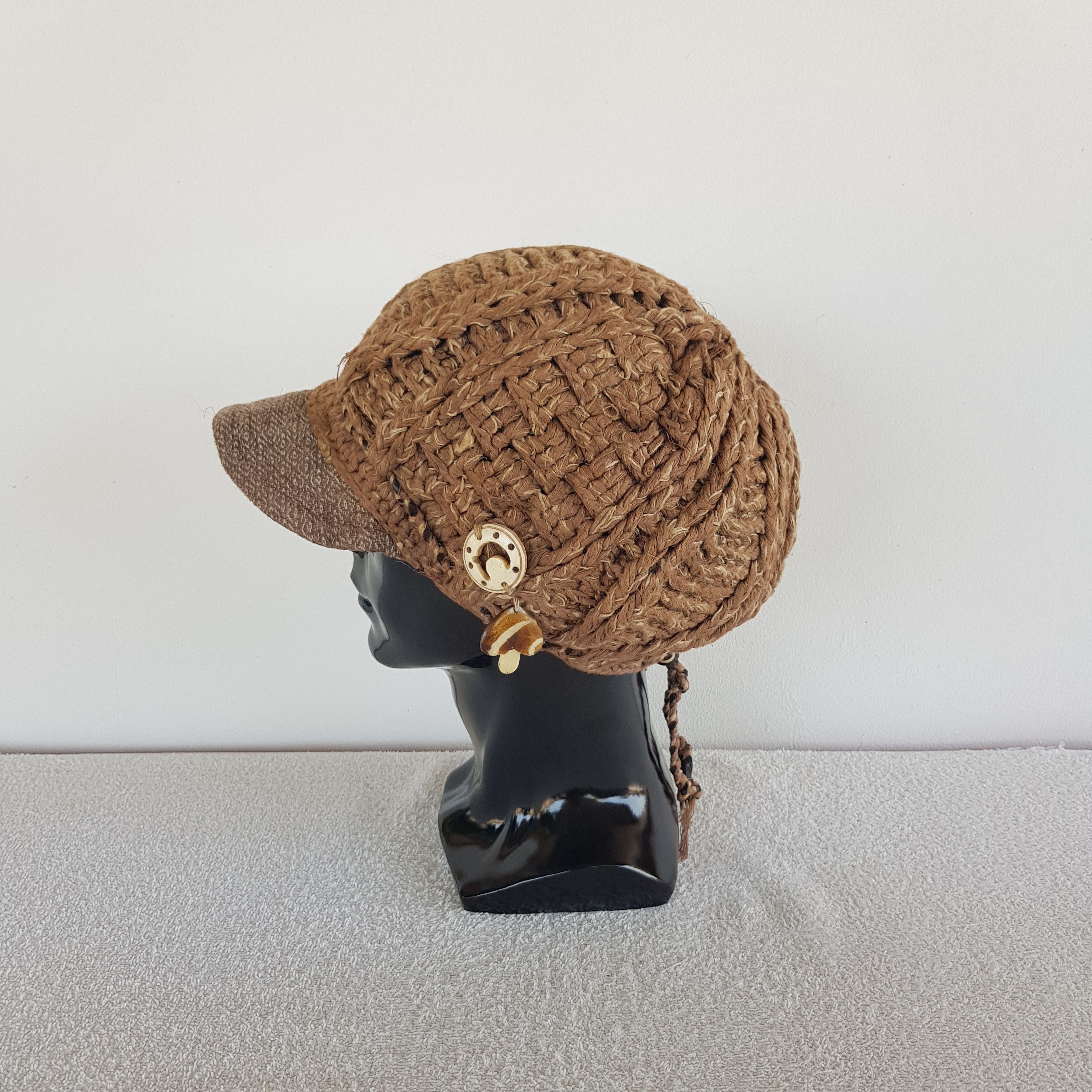 Japanese Brand × Vintage Japanese Hats Knitted Crochet Beanie Snow Cap - AC10837. Size ONE SIZE - 4 Thumbnail