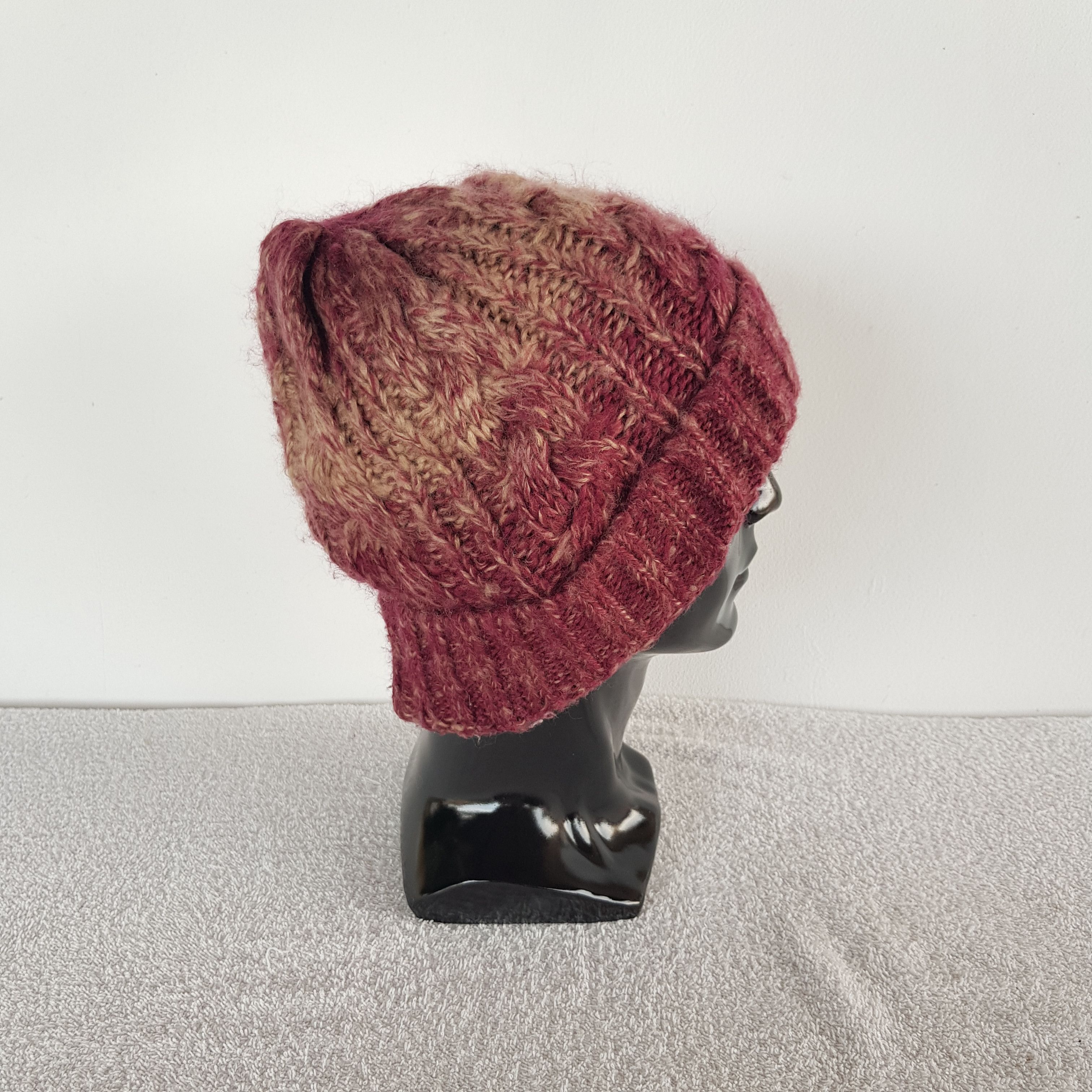Japanese Brand × Vintage Japanese Ombree Beanie Snow Cap Knitted Crochet Hats Size ONE SIZE - 3 Thumbnail