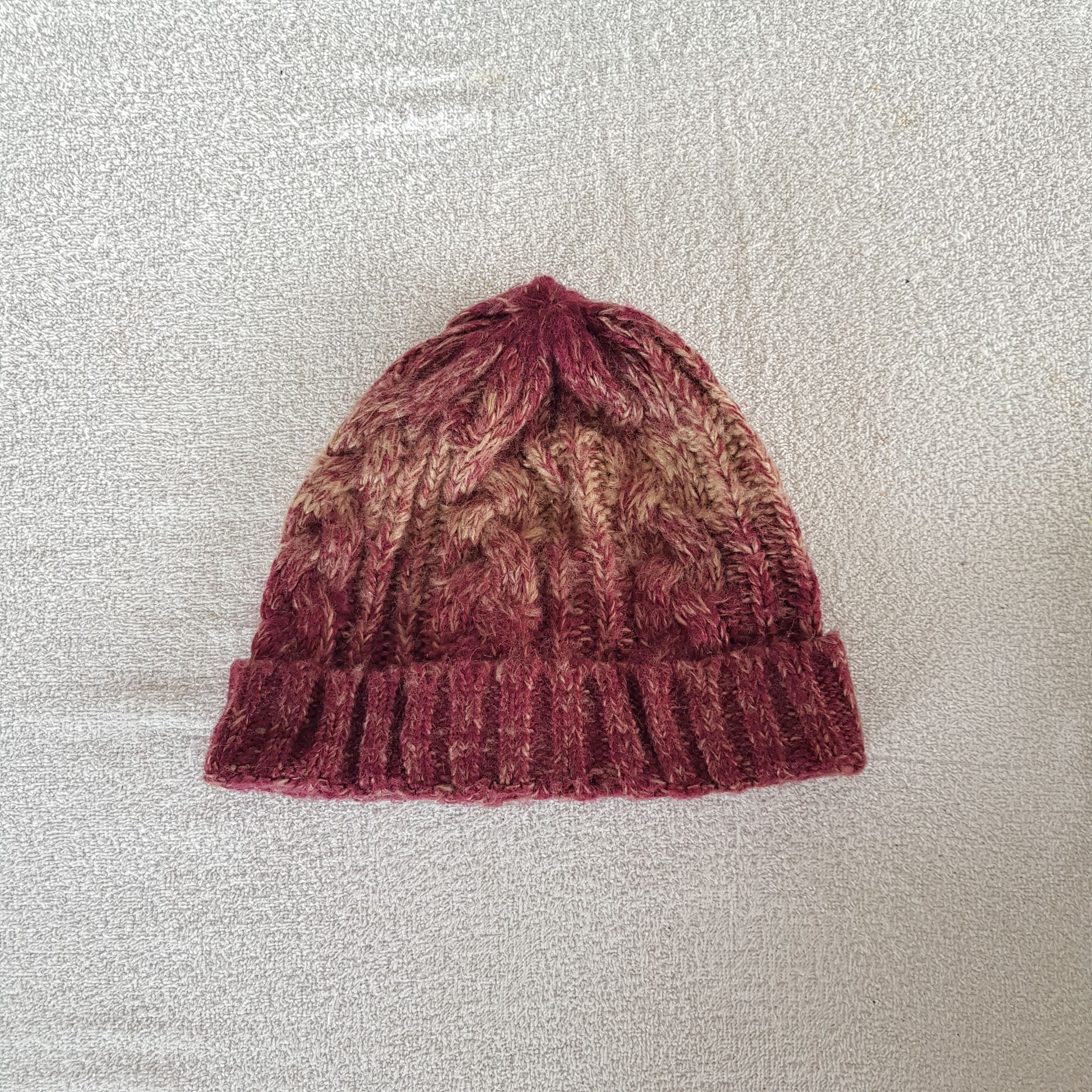 Japanese Brand × Vintage Japanese Ombree Beanie Snow Cap Knitted Crochet Hats Size ONE SIZE - 5 Thumbnail
