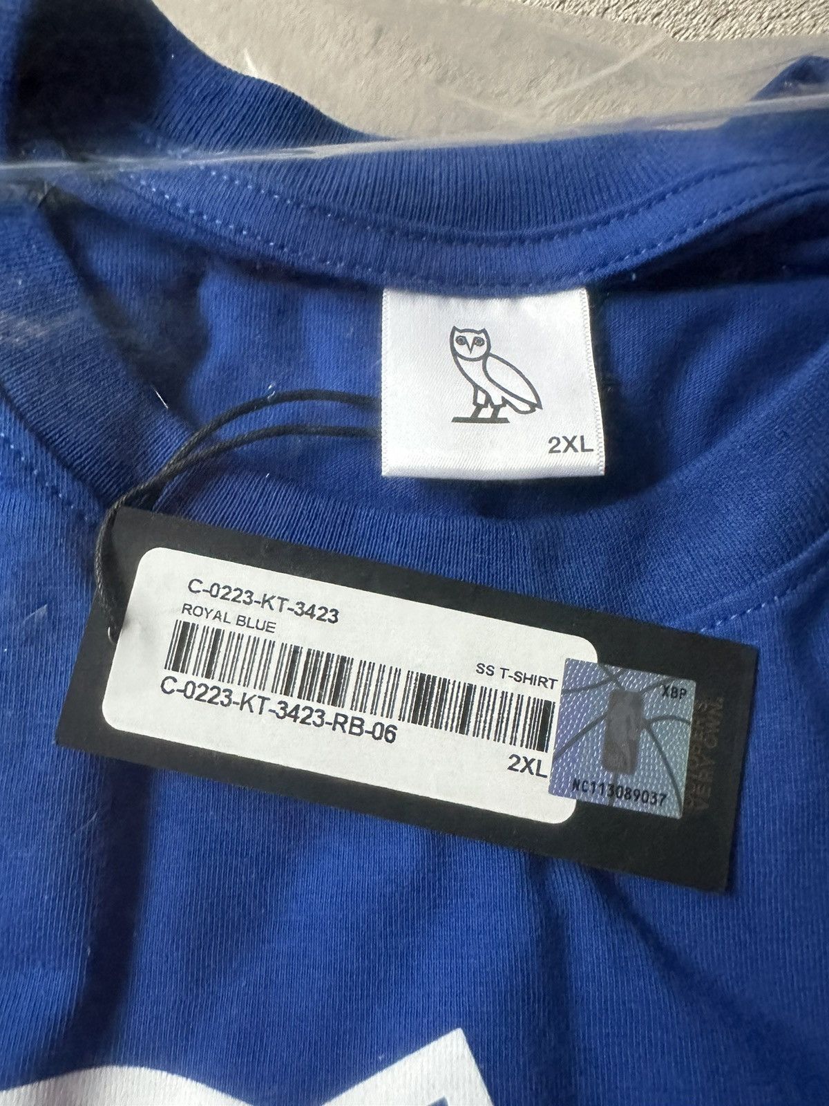 NBA × October's Very Own OVO x NBA New York Knicks OG Owl T-Shirt RARE new with tags Size US XXL / EU 58 / 5 - 6 Thumbnail