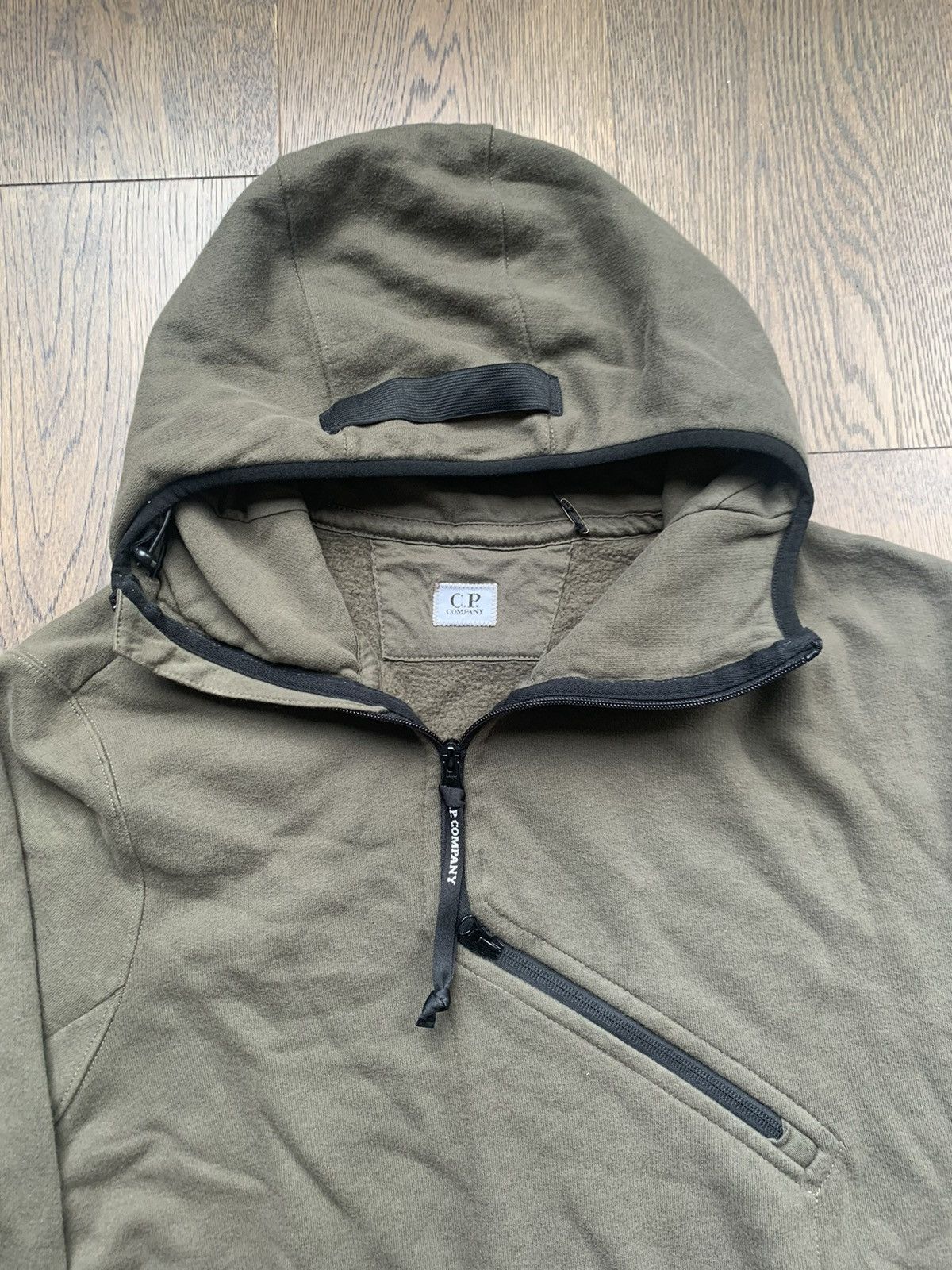 C.P. Company Emerized assymetrical zip fleece hoodie Size US XL / EU 56 / 4 - 3 Thumbnail